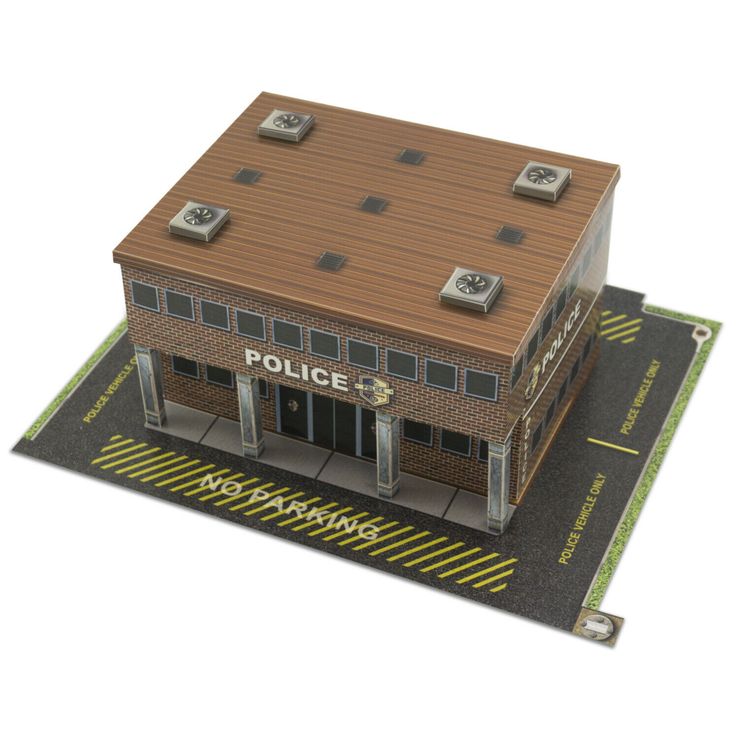 BK 6433 1:64 Scale Slot Car HO Police Station Building Kit