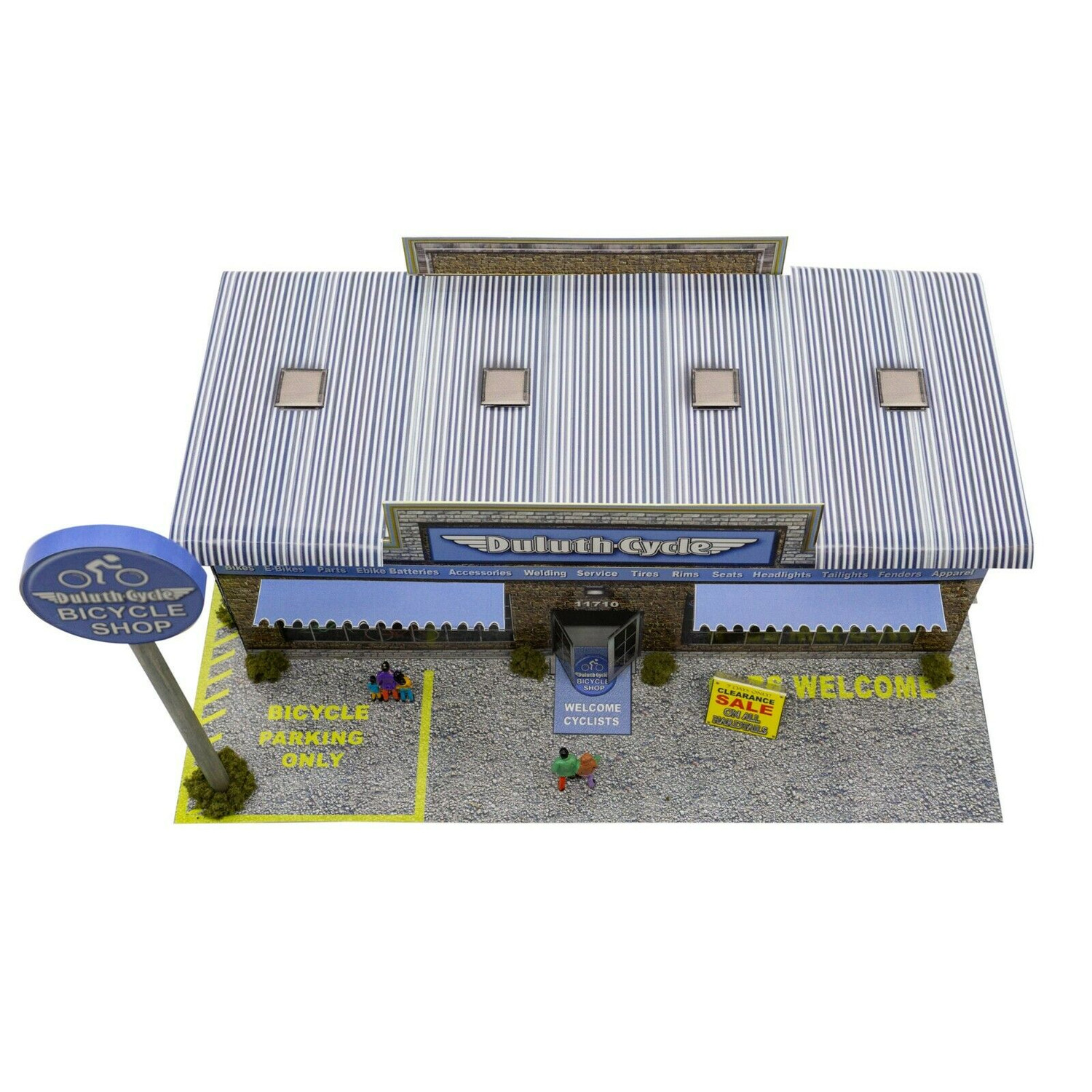 BK 6438 1:64 Scale Duluth Cycle Bicycle Shop Building Kit