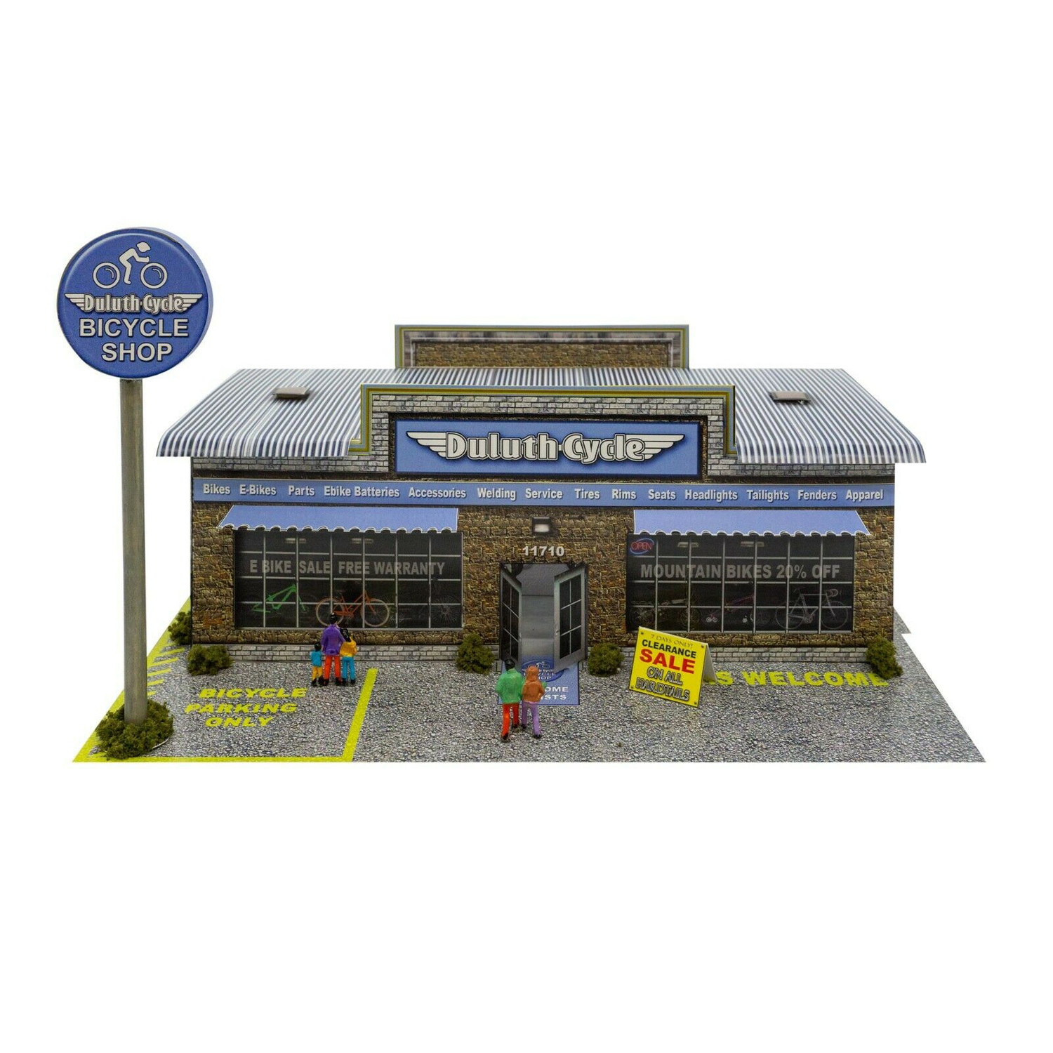 BK 6438 1:64 Scale Duluth Cycle Bicycle Shop Building Kit