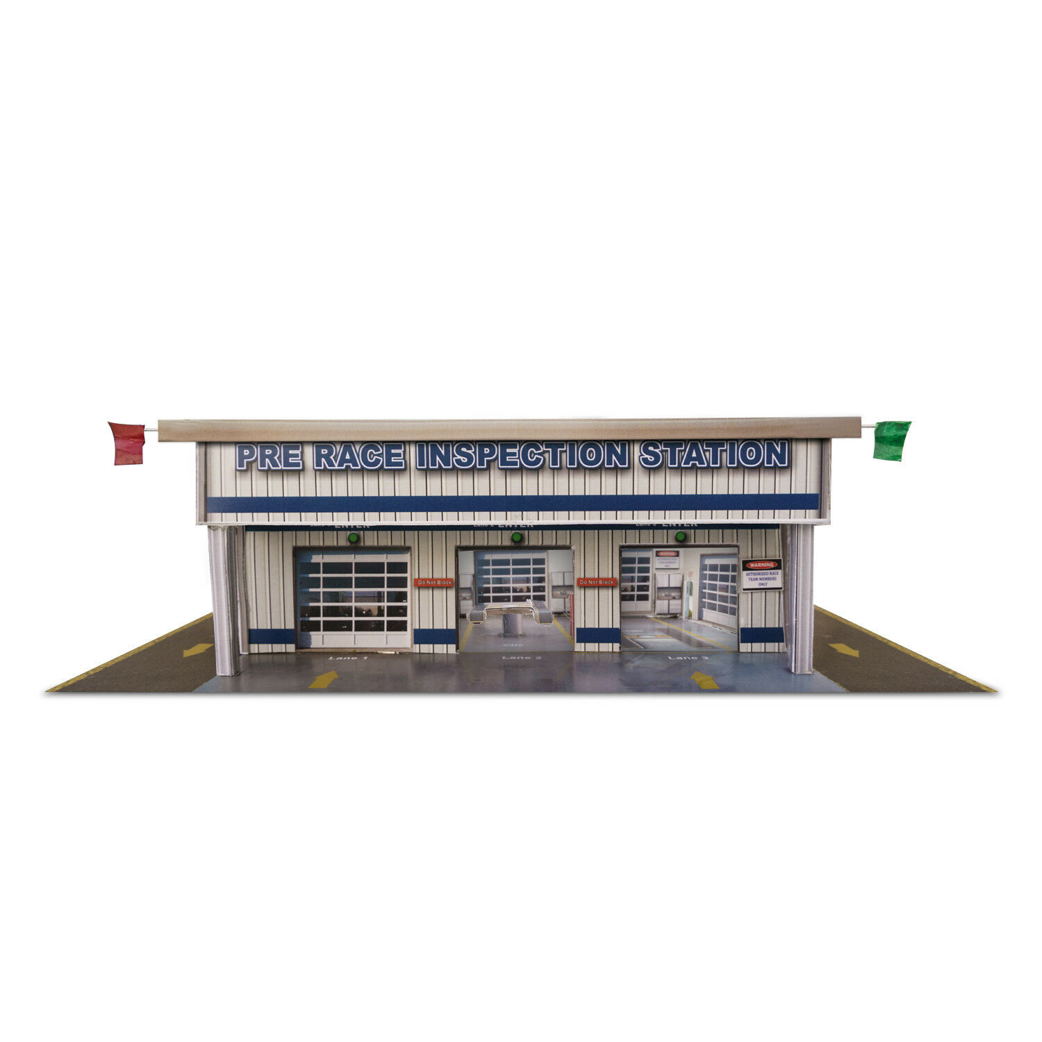 BK 6442 1:64 Scale Slot Car HO Pre-Race Inspection Station Building Kit