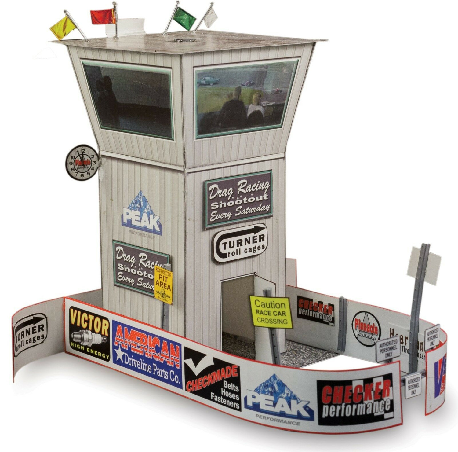 BK 8701 1:87 Scale "Race Tower & Ticket Gate Entrance" Photo Real Scale Building Kit