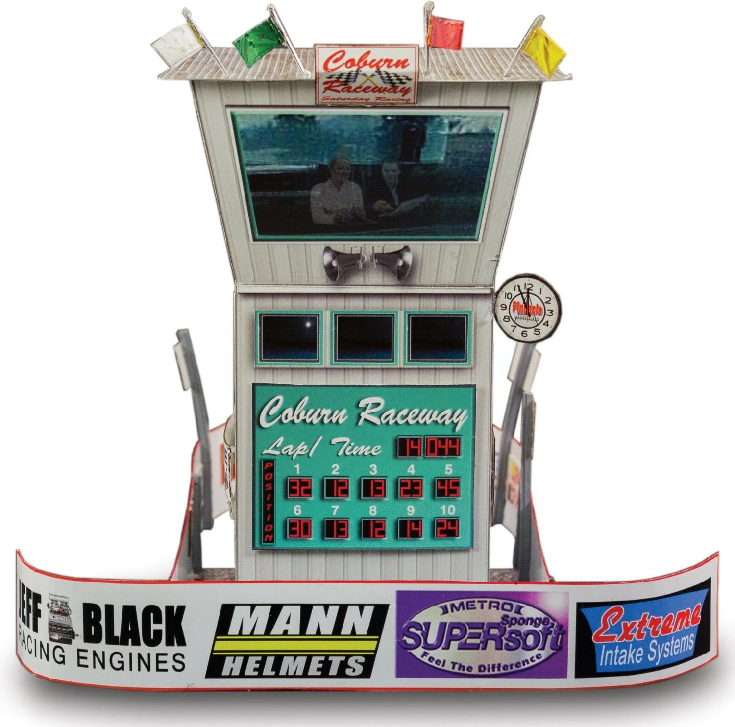 BK 8701 1:87 Scale "Race Tower & Ticket Gate Entrance" Photo Real Scale Building Kit