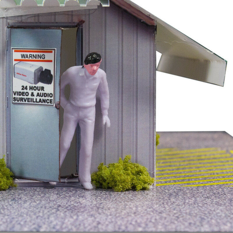 BK 8703 1:87 Scale "General Store & Commercial Steel Building" Photo Real Scale Building Kit