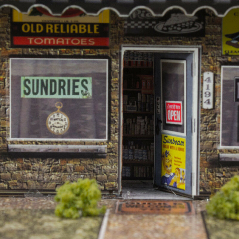 BK 8703 1:87 Scale "General Store & Commercial Steel Building" Photo Real Scale Building Kit