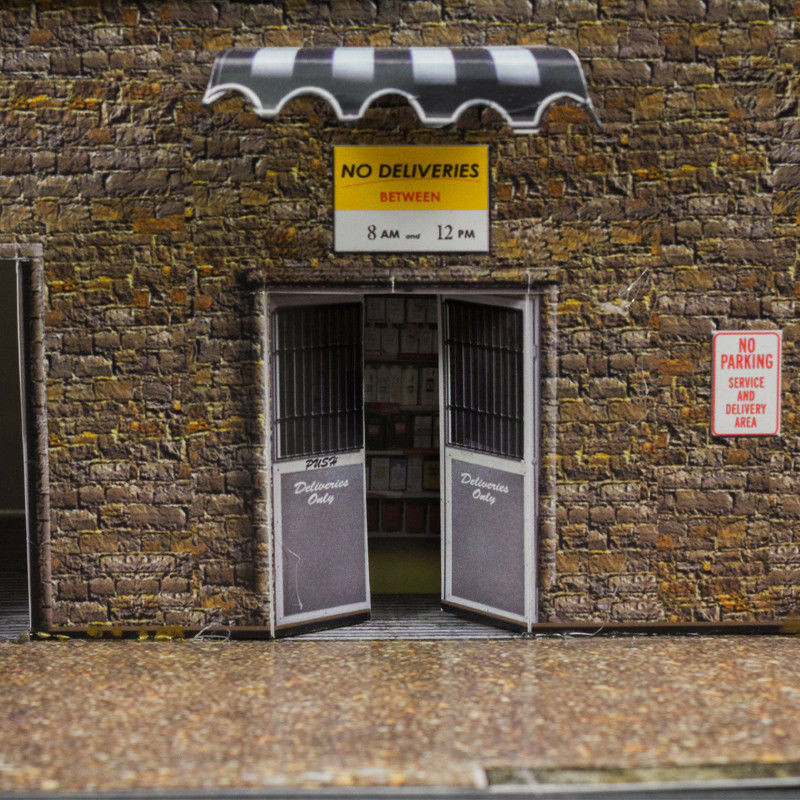 BK 8703 1:87 Scale "General Store & Commercial Steel Building" Photo Real Scale Building Kit