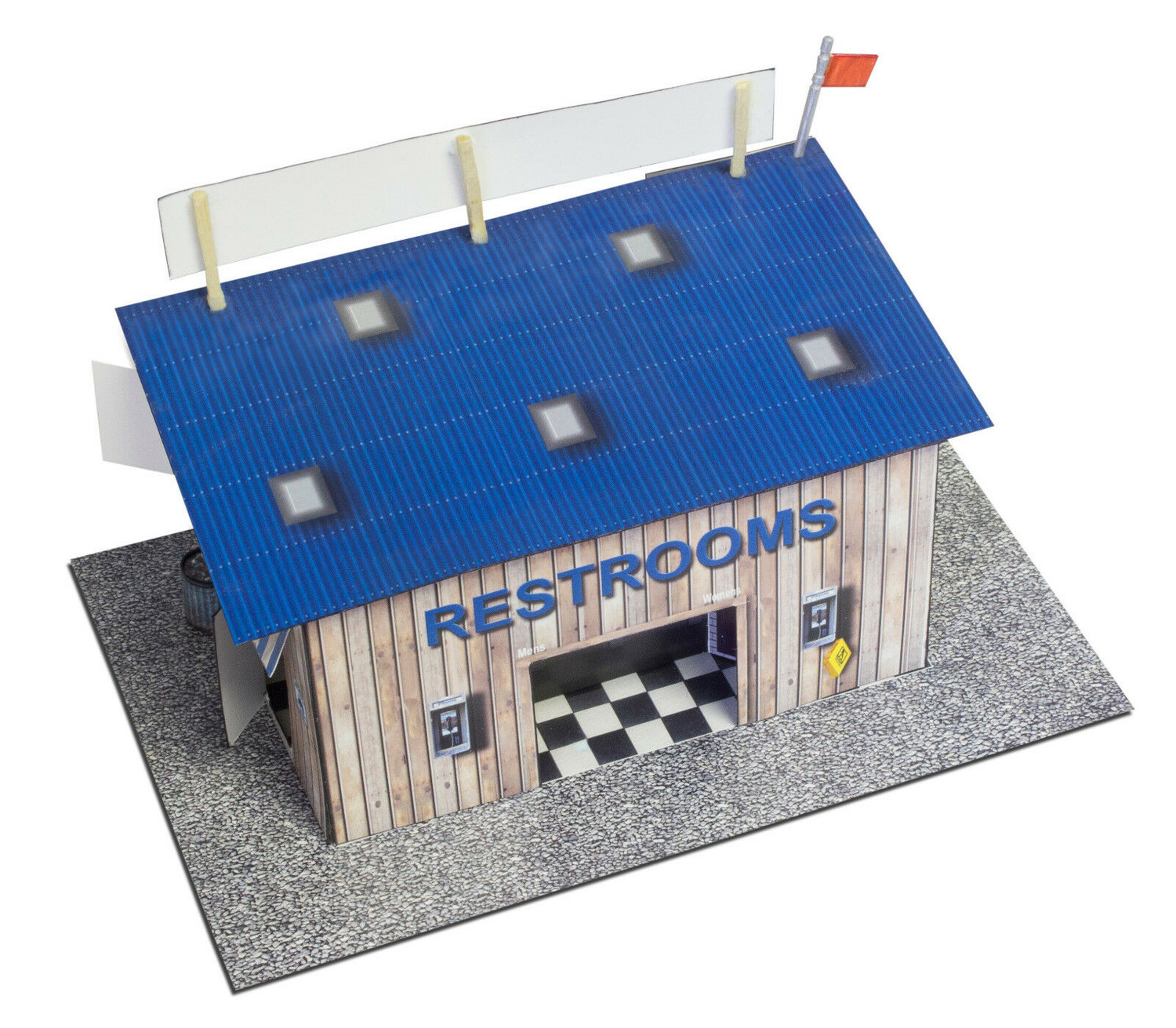 BK 8706 1:87 Scale "Drive In Theatre" Photo Real Scale Building Kit