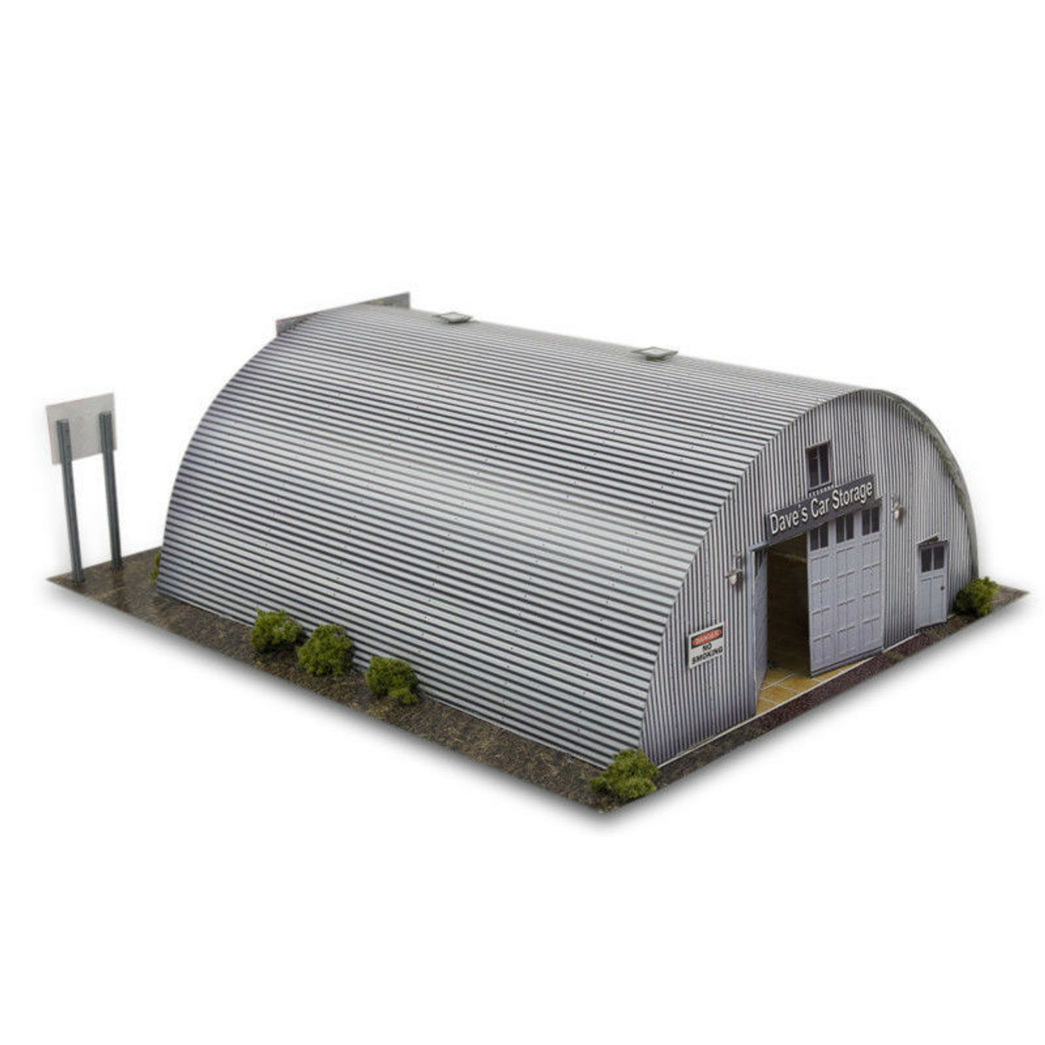 BK 8710 1:87 Scale "Quonset Hut & Train Station" Photo Real Scale Building Kit