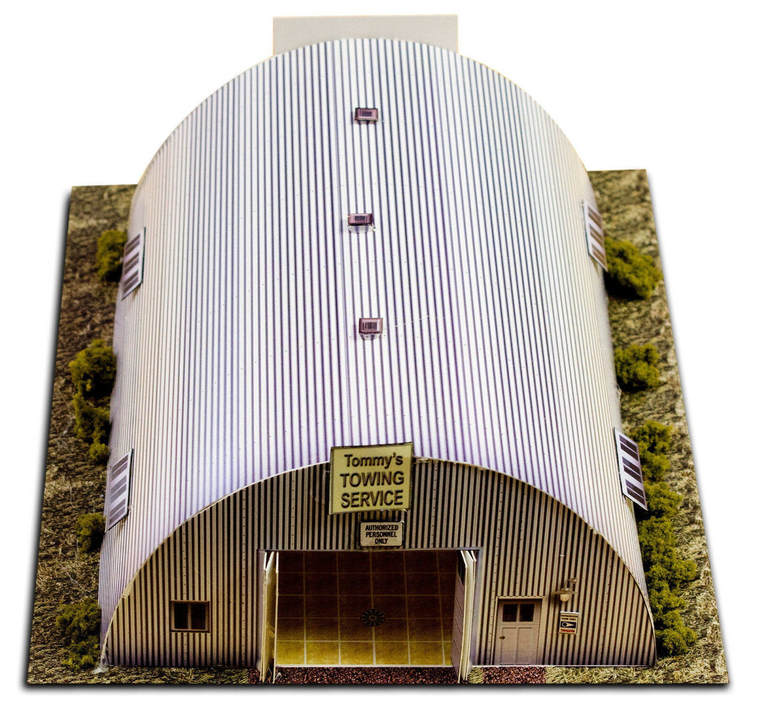 BK 8710 1:87 Scale "Quonset Hut & Train Station" Photo Real Scale Building Kit