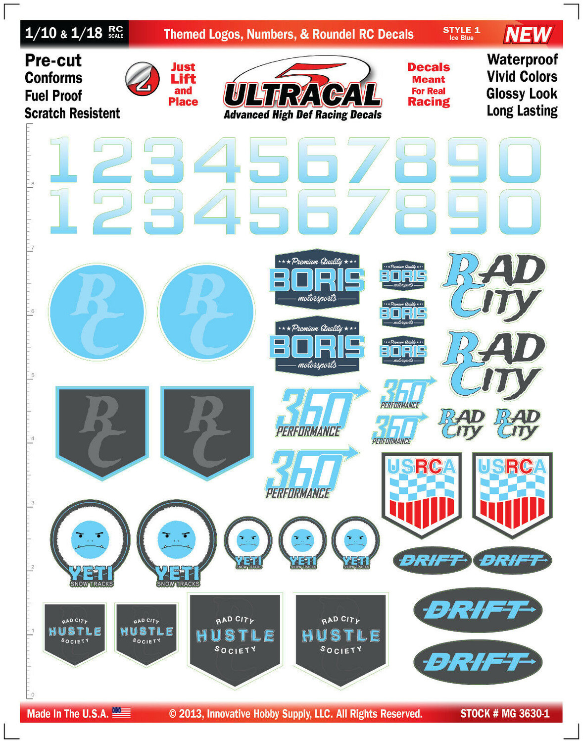 Rc car deals number decals