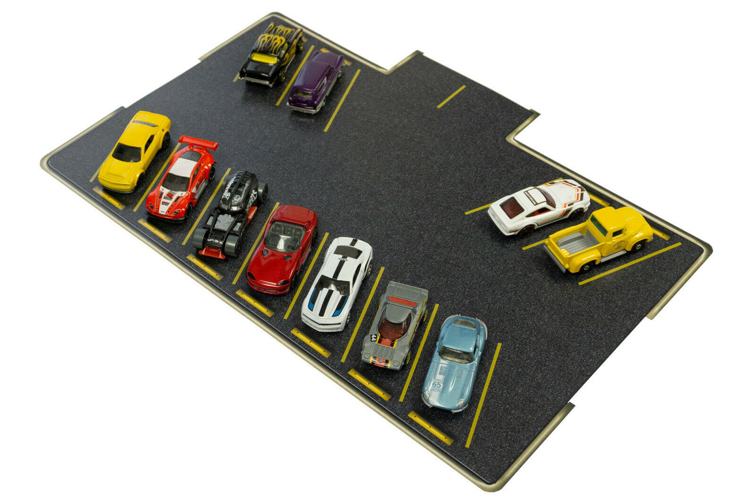 PL 1012 1:64 Scale Slot Car HO Giant Municipal Parking Lot and Hot Wheels Staging Area