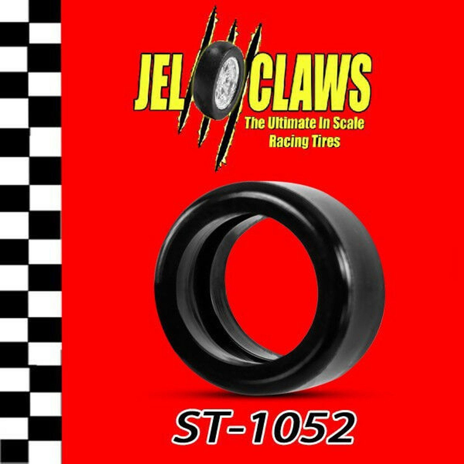 ST 1052 Slot Car Tires (rears) For Scalextric Ferrari F-430, Aston