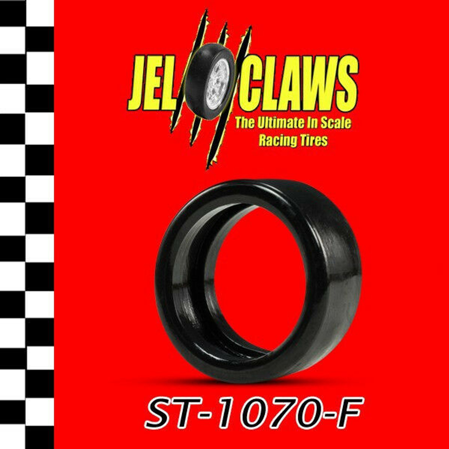 ST 1070-F 1/32 Slot Car Tire for Carrera '41 Willys Gasser and '32 Ford Hot Rod - Fronts