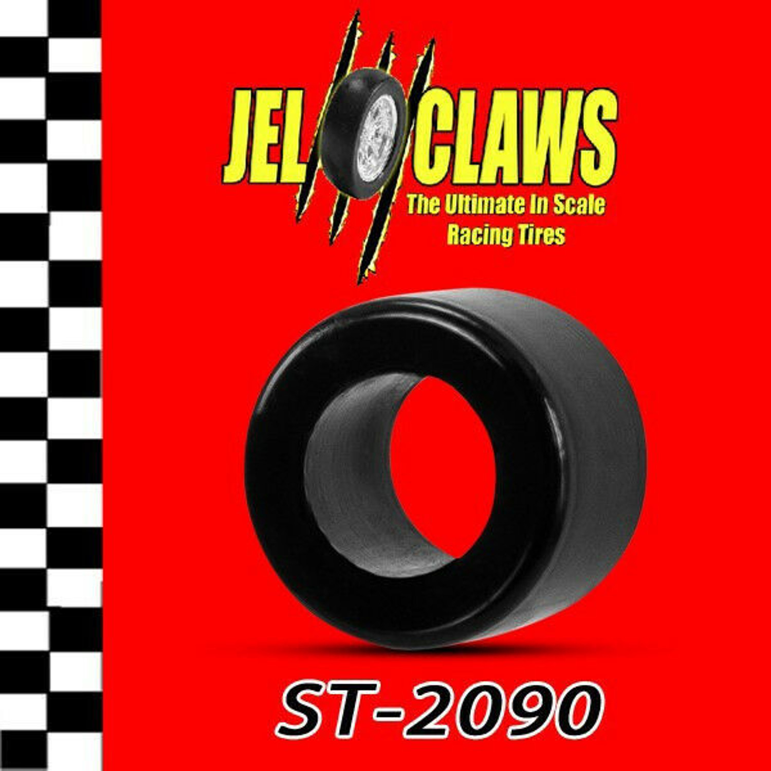 ST 2090 1/64 HO Scale Slot Car Tire for Life-Like Trucks and "M" Chassis Cars, Fast Tracker - Rears