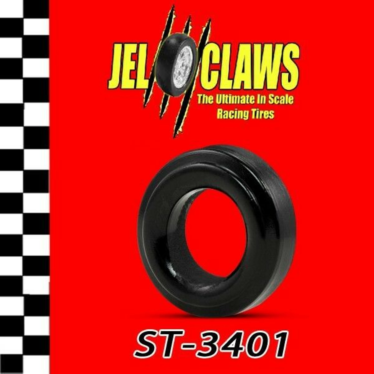 ST 3401 1/24 Scale Slot Car Tire for Strombecker, Maserati 250F, Mercedes, Jaguar D Type, Grand Prix