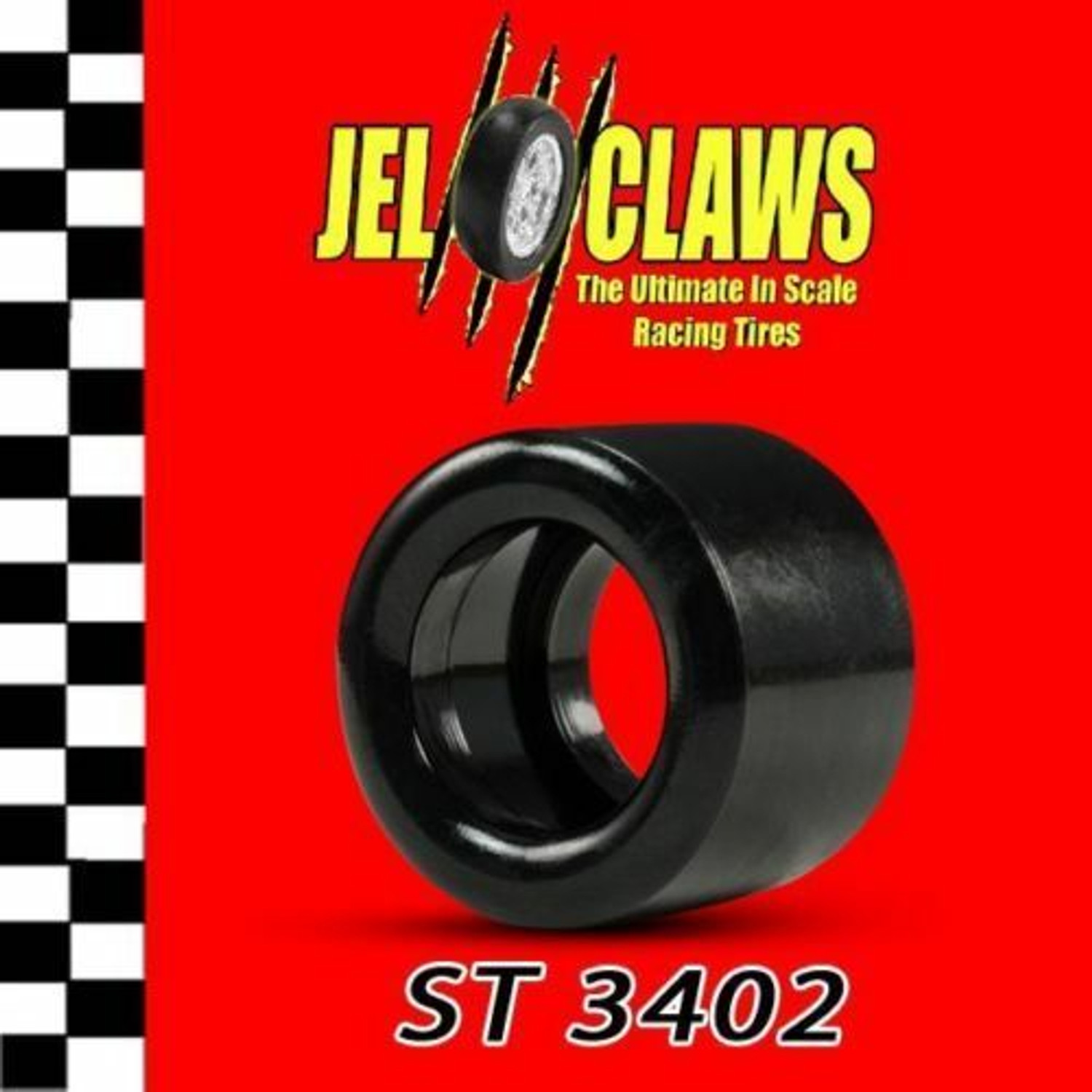 ST 3402 1/24 Scale Slot Car Tires for H & R Racing Chassis (Rears)