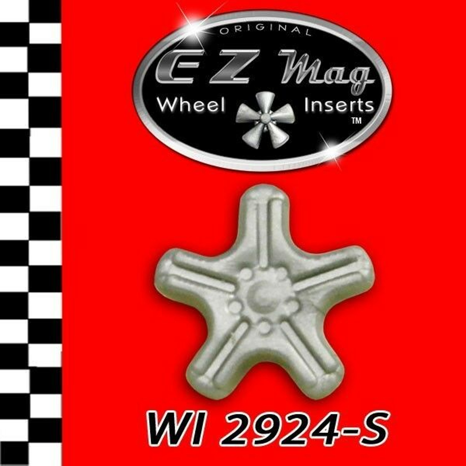 WI 2924-S Slotted 5-Spoke Euro Style EZ Mag Wheel Inserts