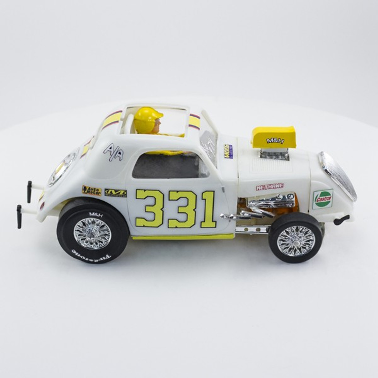 Stock Number: 16127 - White Fiat Dragster by AMT