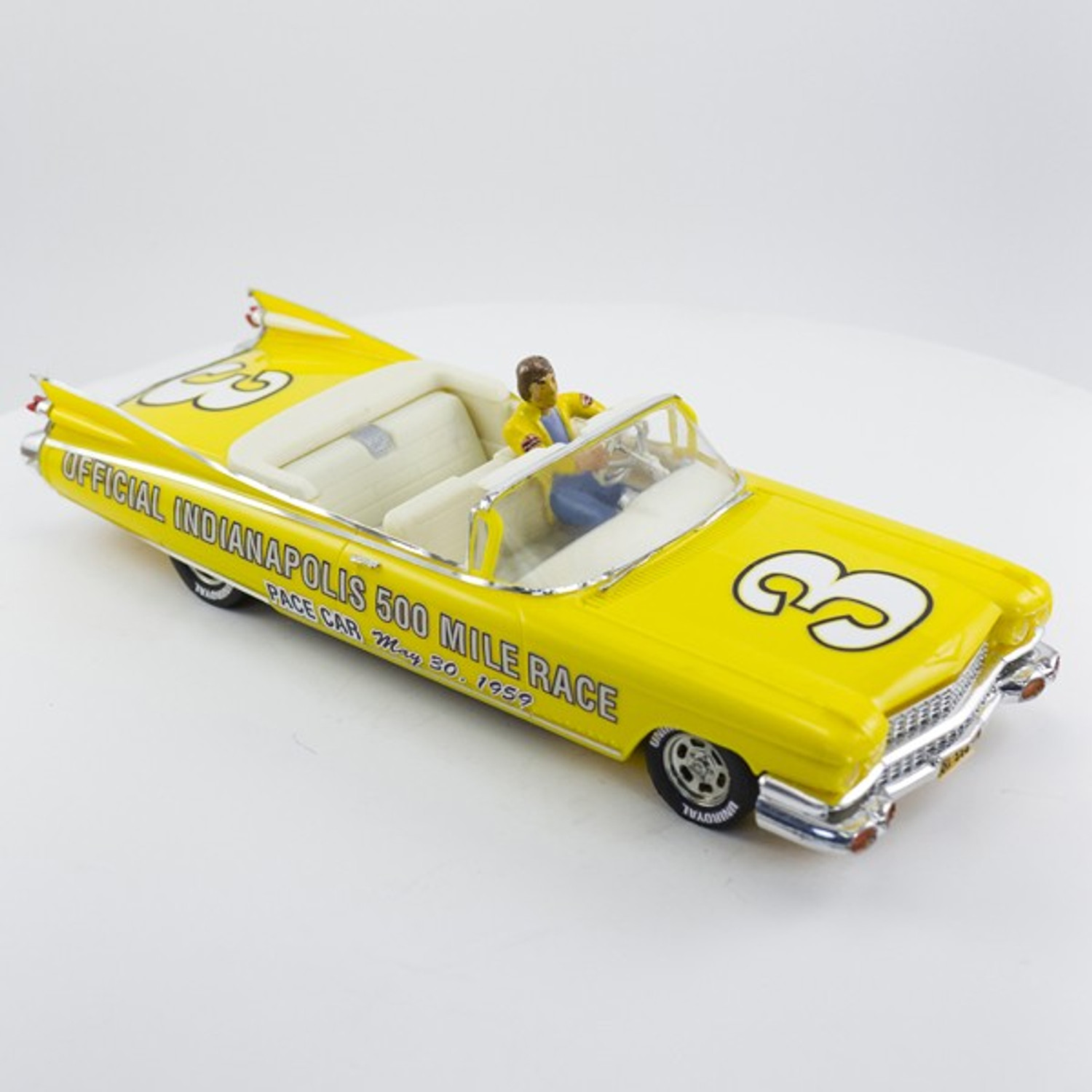 Stock Number: 16150 Yellow 59 Cadillac Concept Indy 500 Pace Car By Tamiya