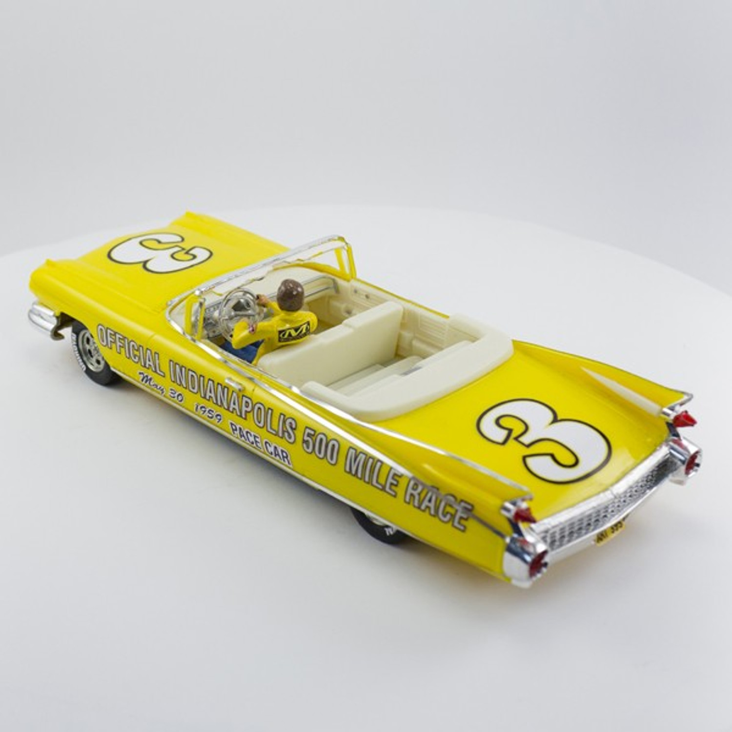 Stock Number: 16150 Yellow 59 Cadillac Concept Indy 500 Pace Car By Tamiya