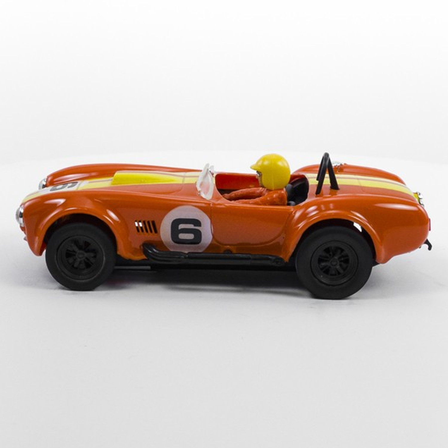 Stock Number: 16230 - Orange Yellow Stripe Number 6 Car by Unknown