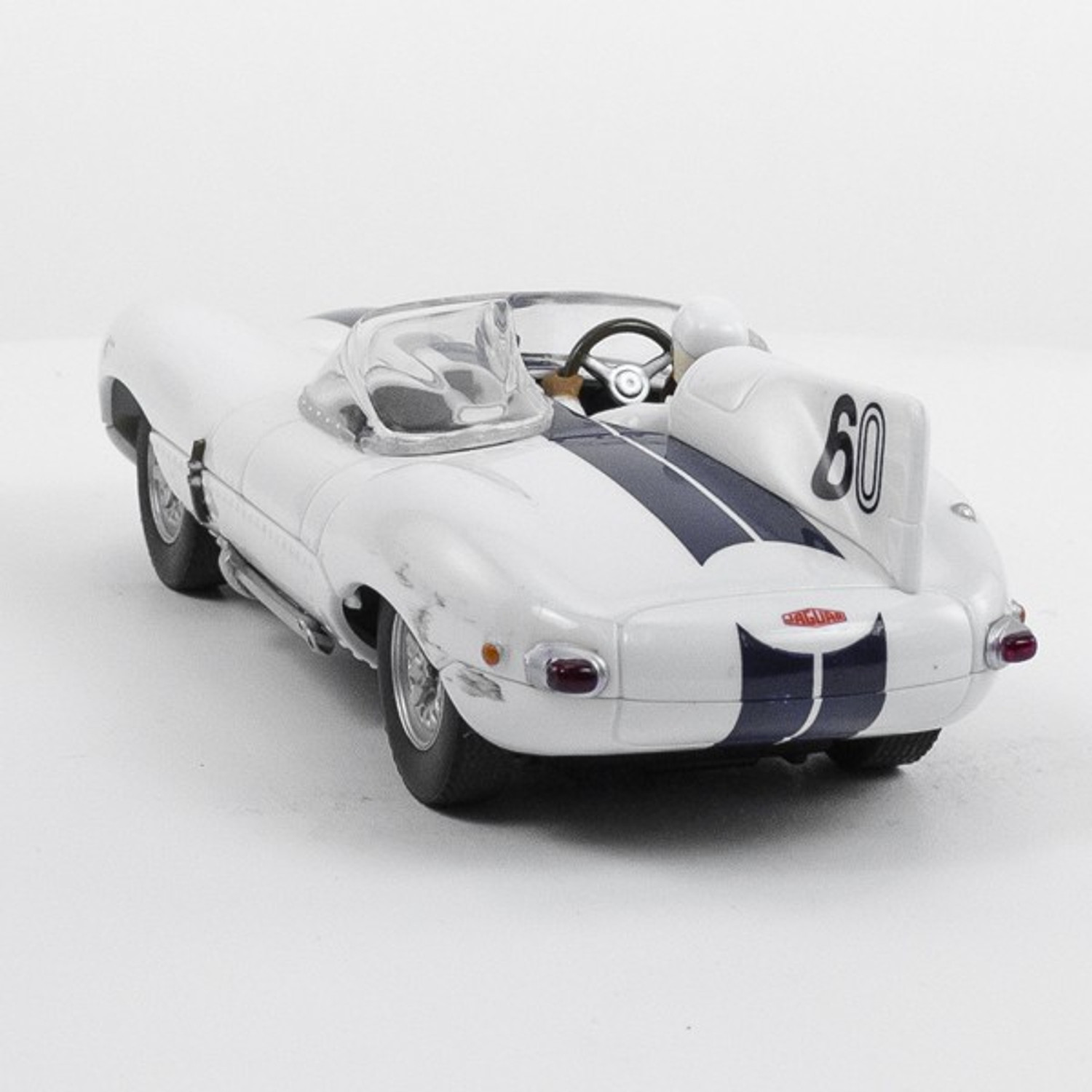 Stock Number: 16260 - White Black Open Top Number 60 Car by Unknown