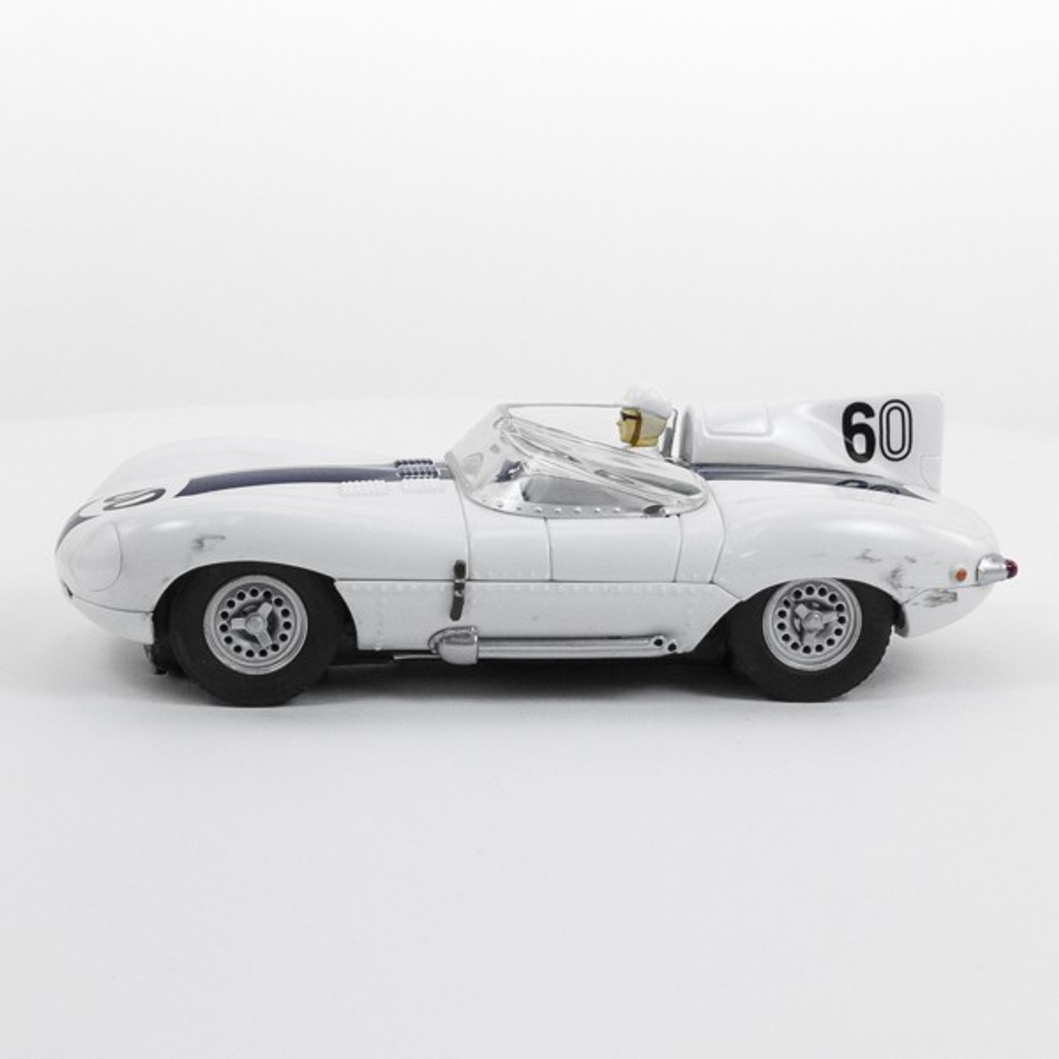 Stock Number: 16260 - White Black Open Top Number 60 Car by Unknown