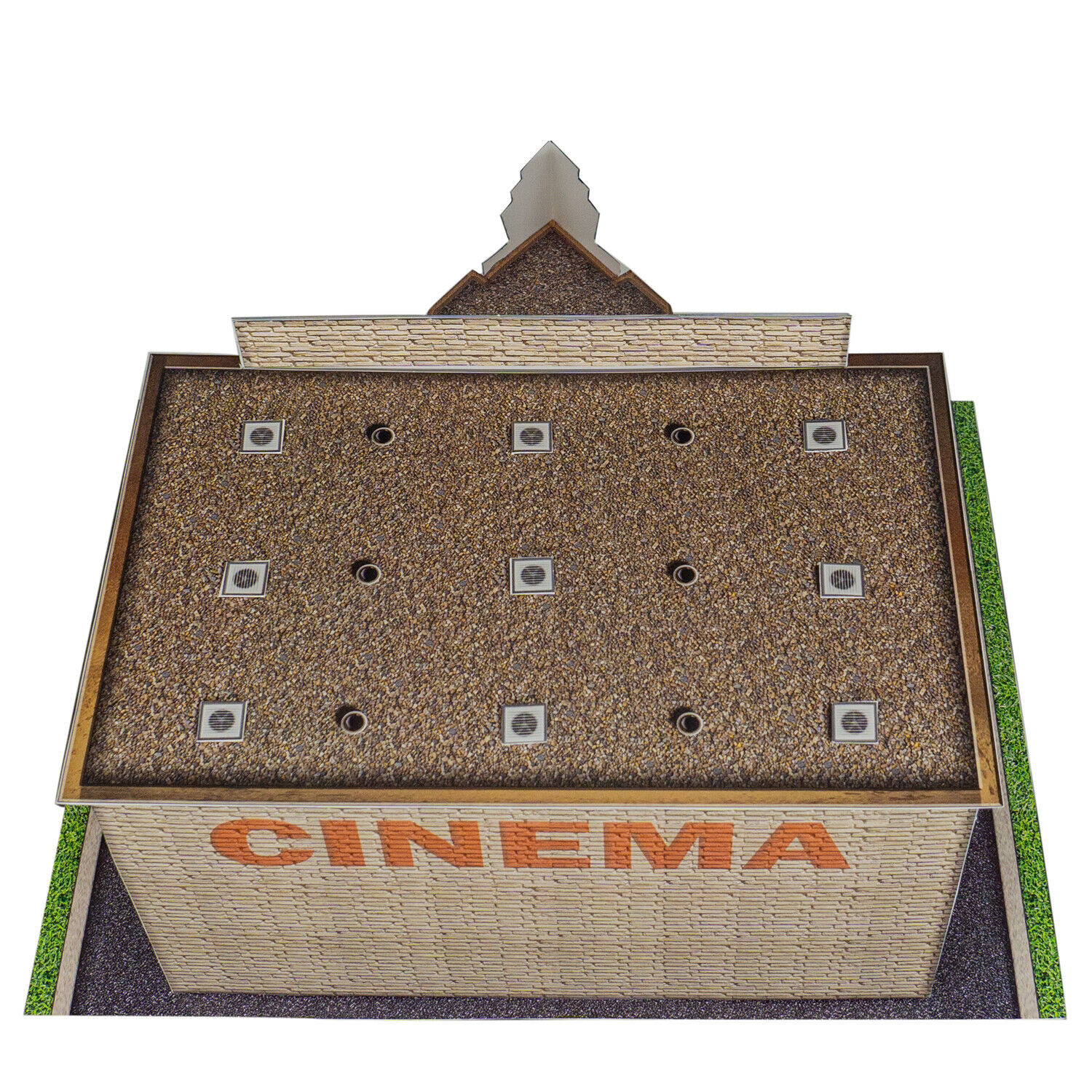 BK 6454 1:64 Scale "Cinema Building" Photo Real Scale Building Kit