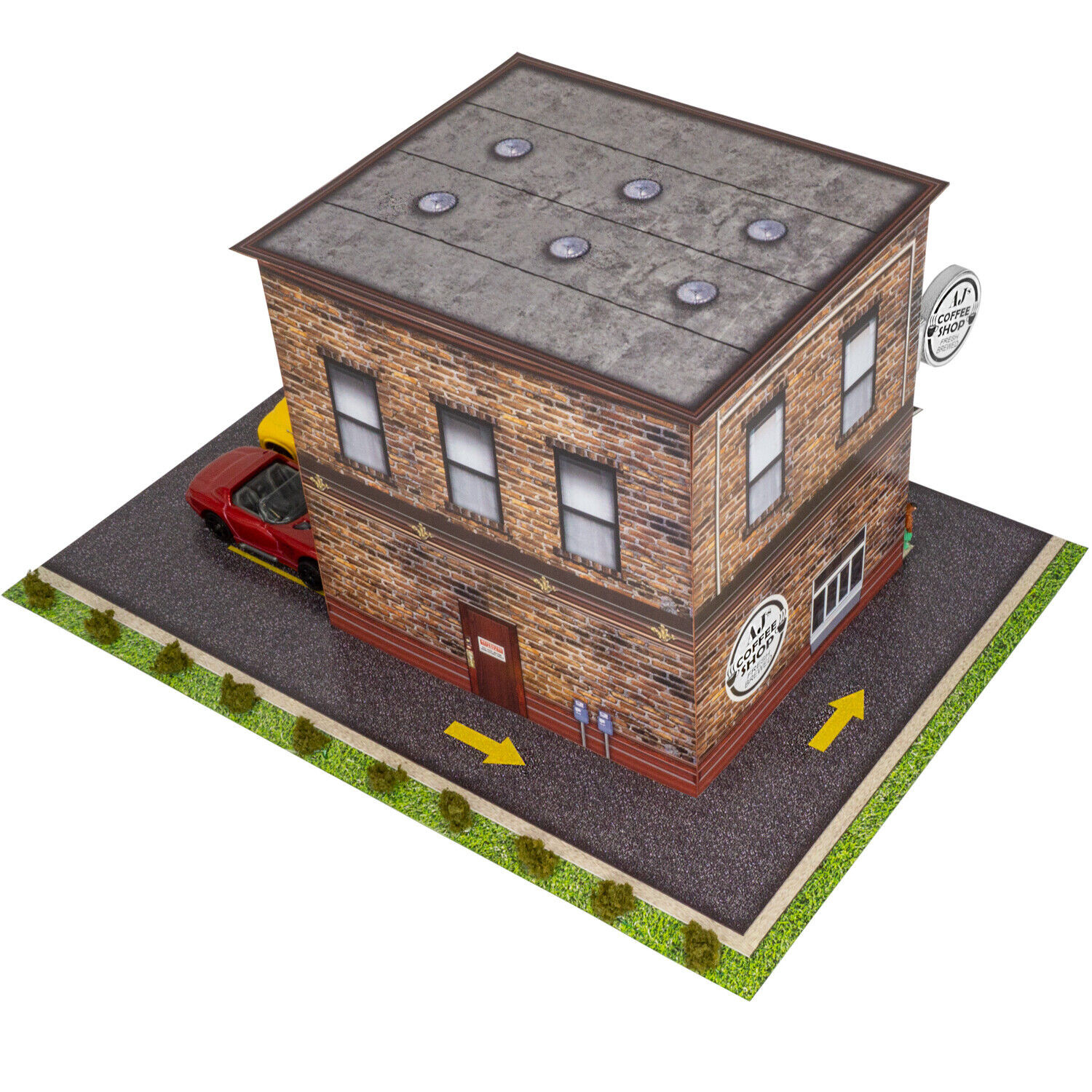 BK 6450 1:64 Scale "Coffee Shop Drive Thru" Photo Real Scale Building Kit