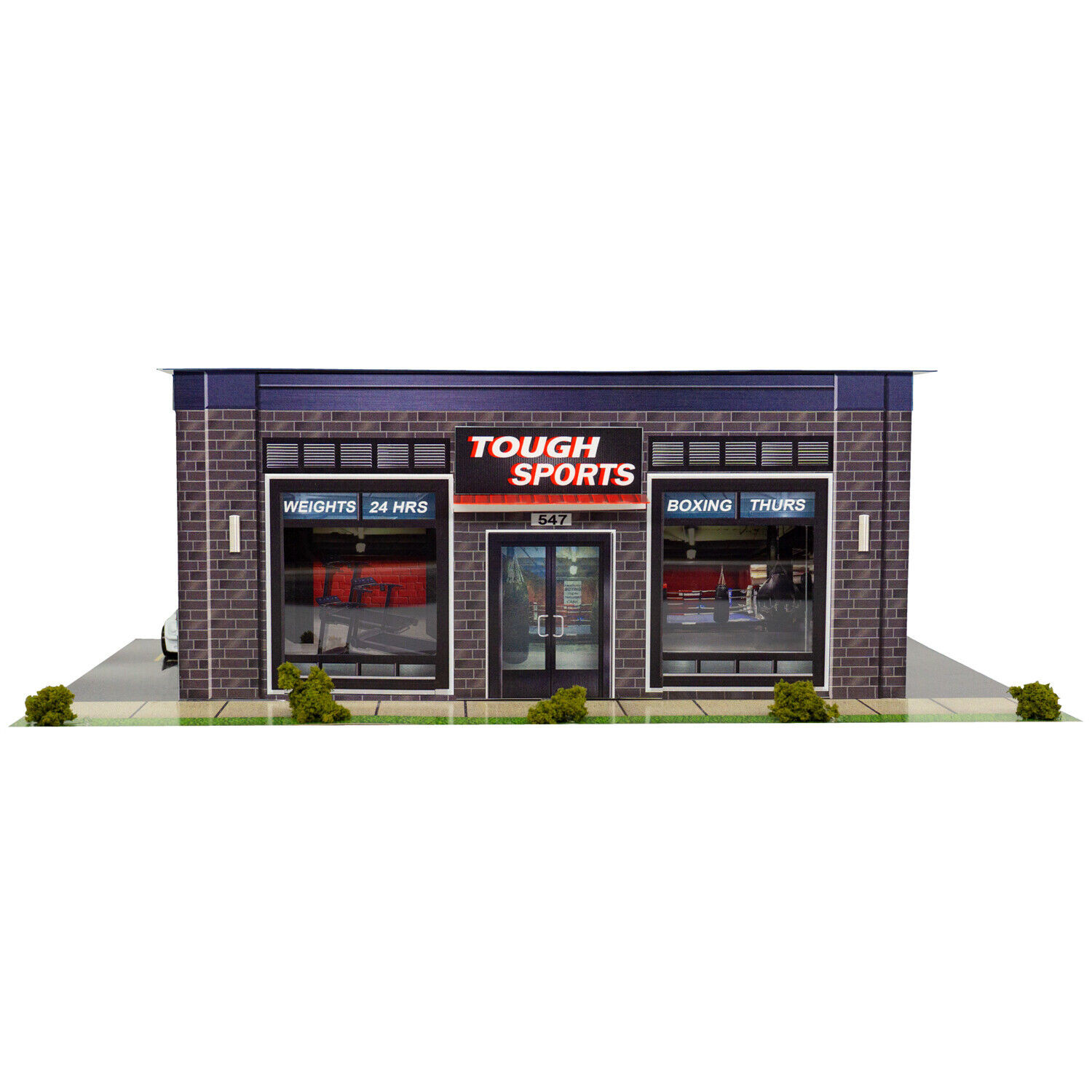 BK 6448 1:64 Scale "Tough Sports Gym" Photo Real Scale Building Kit
