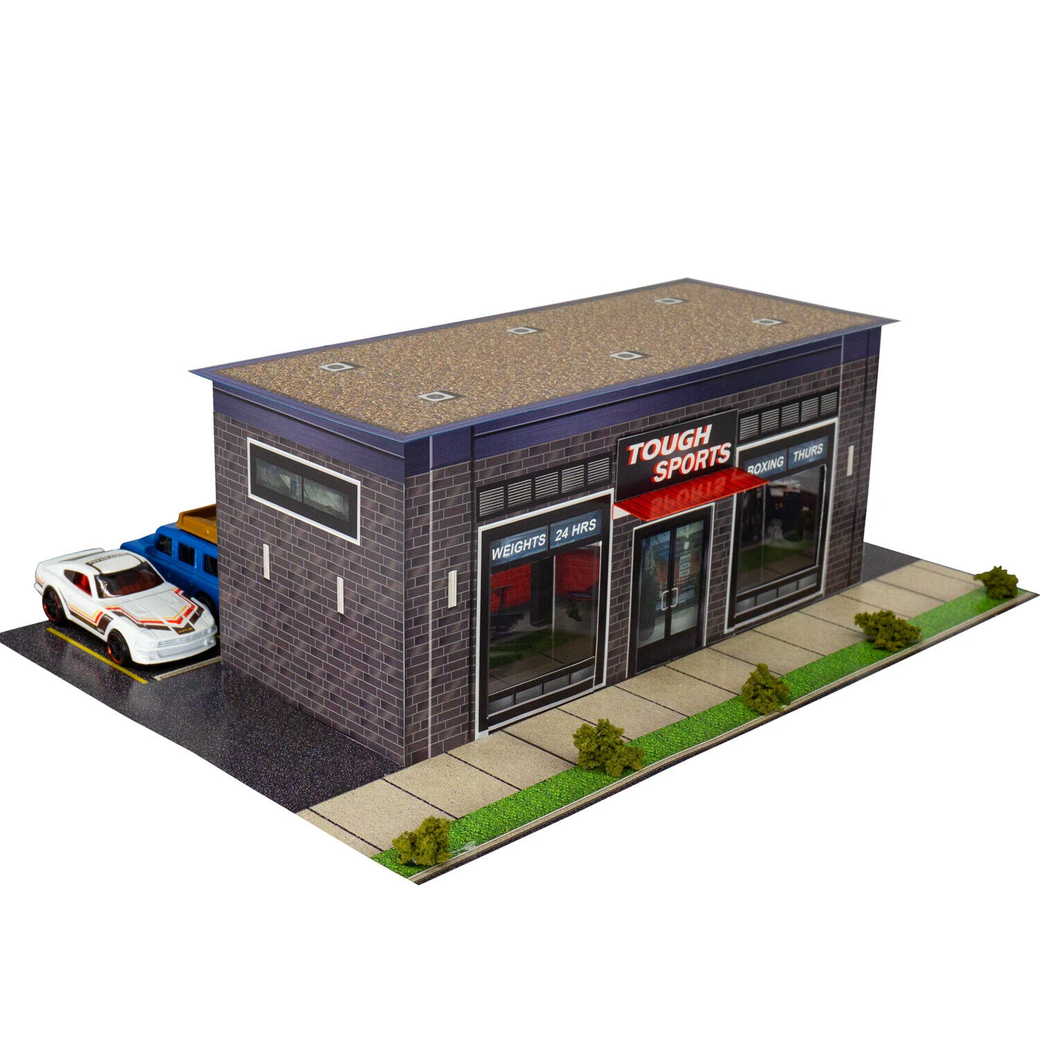 BK 6448 1:64 Scale "Tough Sports Gym" Photo Real Scale Building Kit