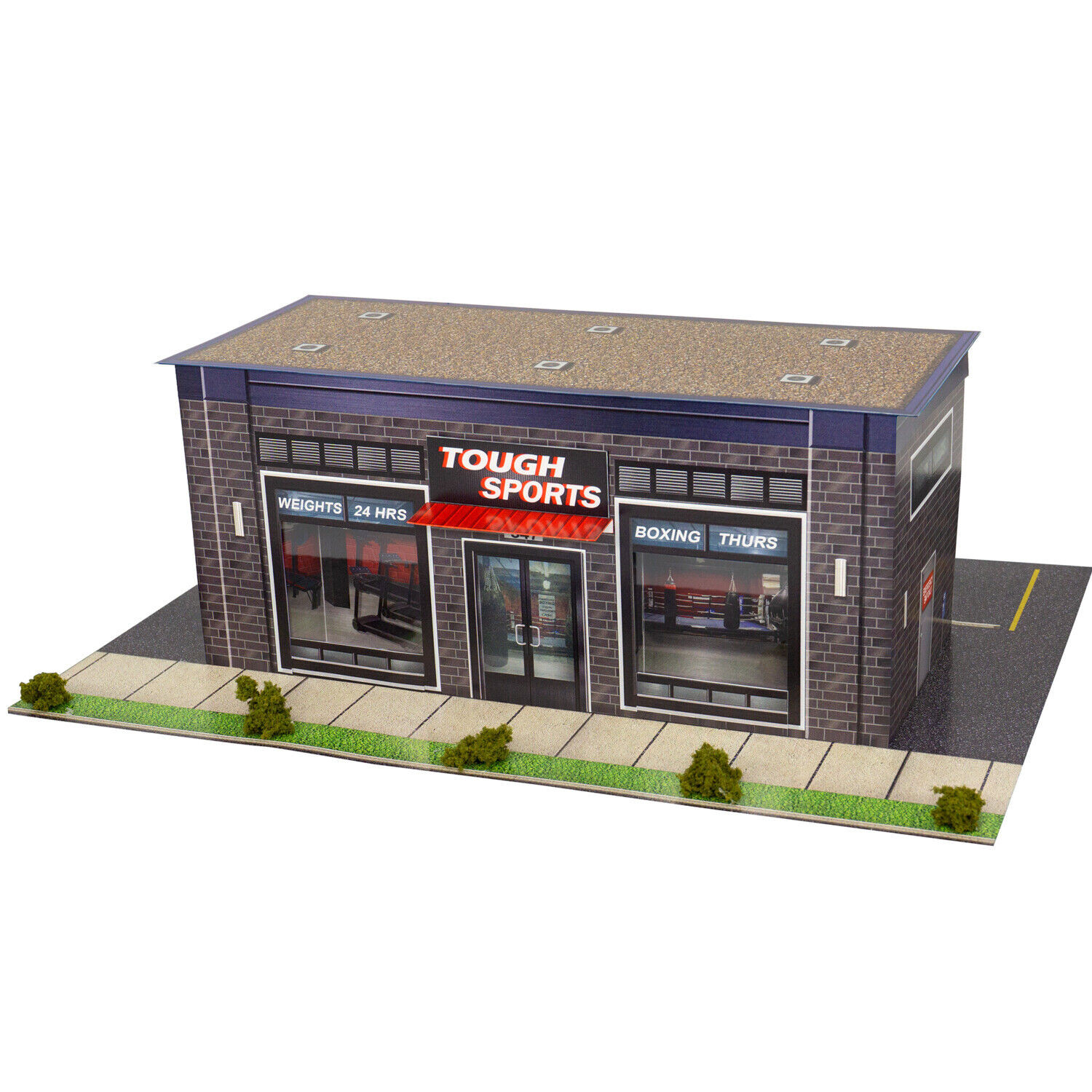 BK 6448 1:64 Scale "Tough Sports Gym" Photo Real Scale Building Kit