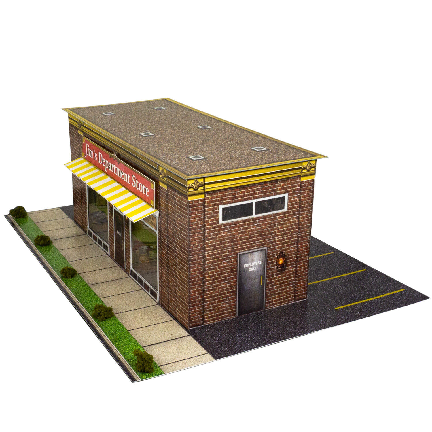 BK 6445 1:64 Scale "Jim's Department Store" Photo Real Scale Building Kit