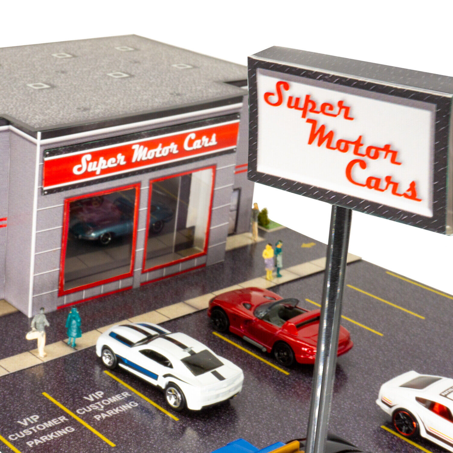 BK 6444 1:64 Scale "Dealership Building" Photo Real Scale Building Kit