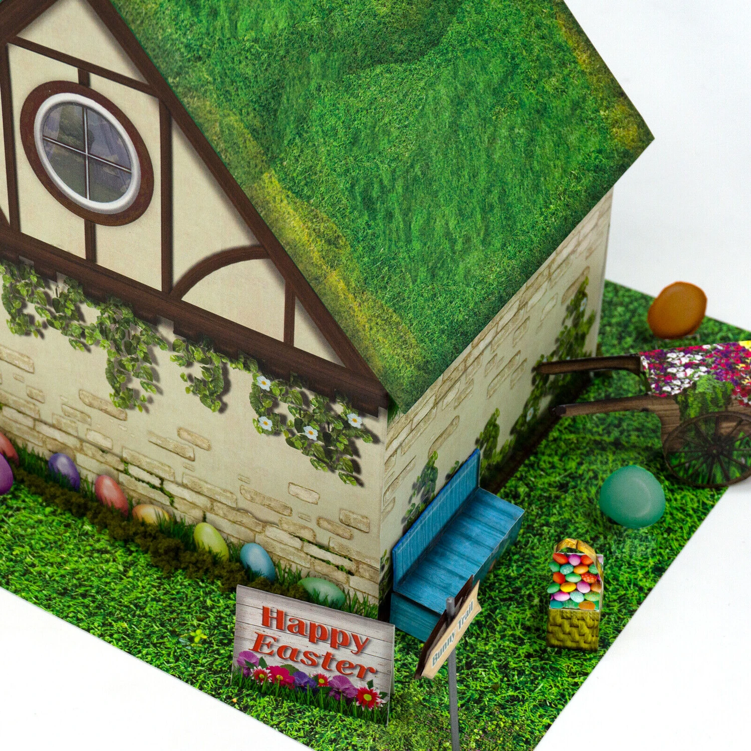BK 4842 1:48 Scale "Easter Bunny House" Photo Real Scale Building Kit