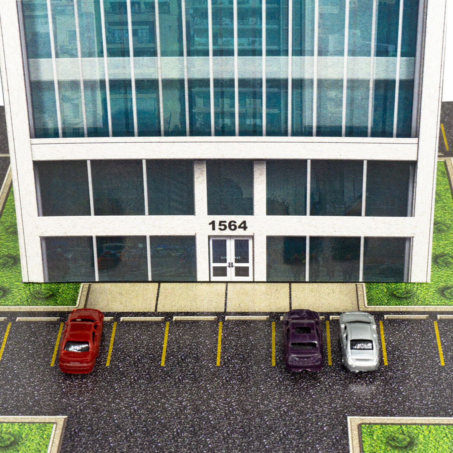 BK 2102 1:220 Scale "Office Building" Photo Real Scale Building Kit