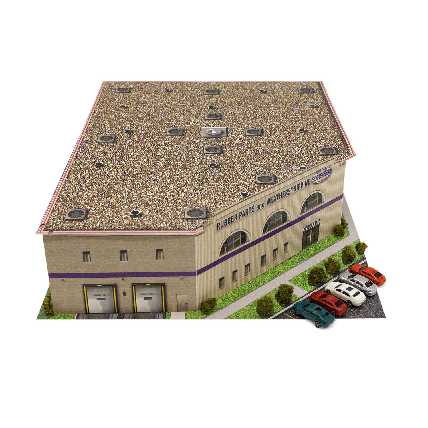 BK 2101 1:220 Scale "Metro Moulded Parts Building" Photo Real Scale Building Kit