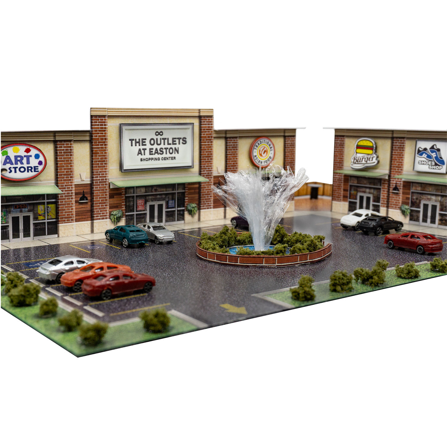 BK 2105 1:220 Z Scale "Outlet Mall" Photo Real Scale Building Kit