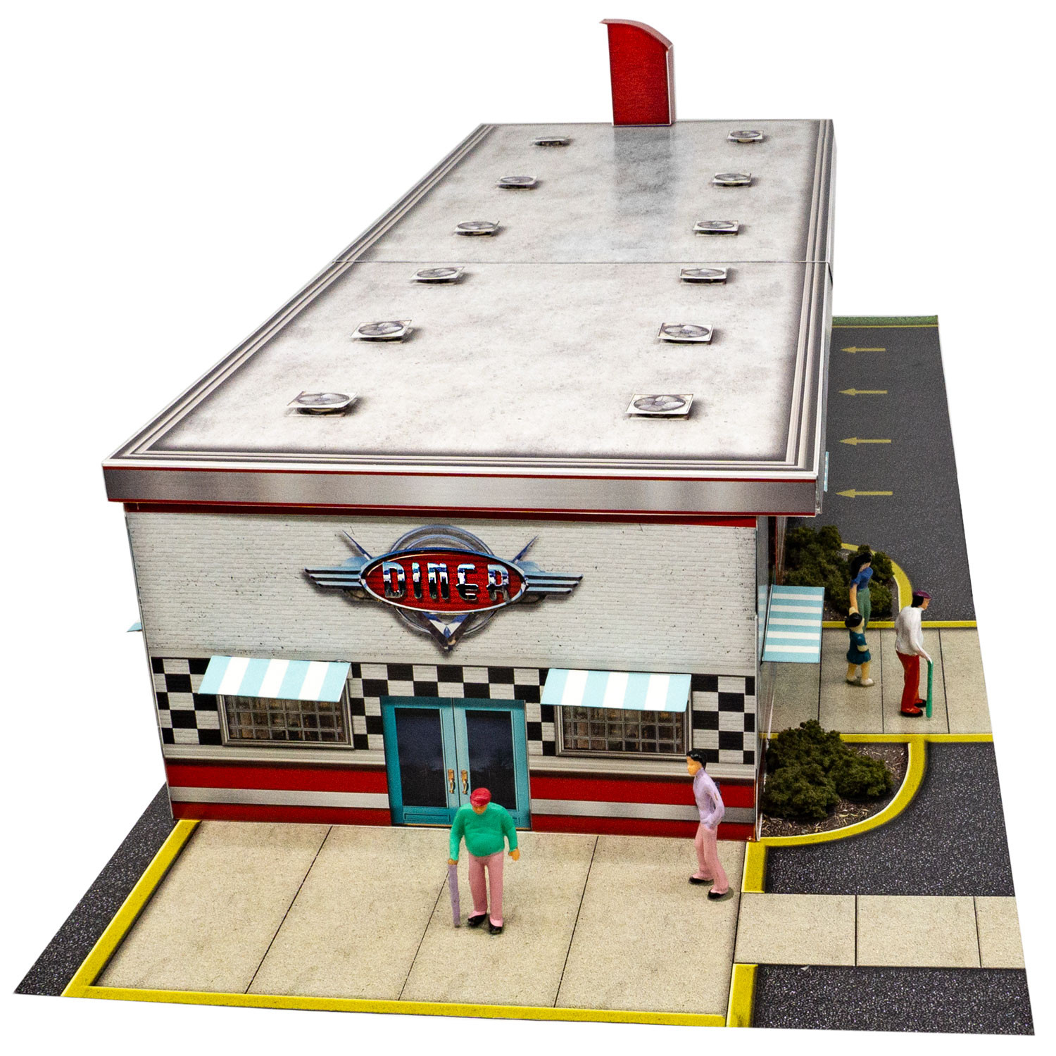 BK 6459 1:64 Scale "Bruno's Dine-In & Drive-In" Photo Real Scale Building Kit
