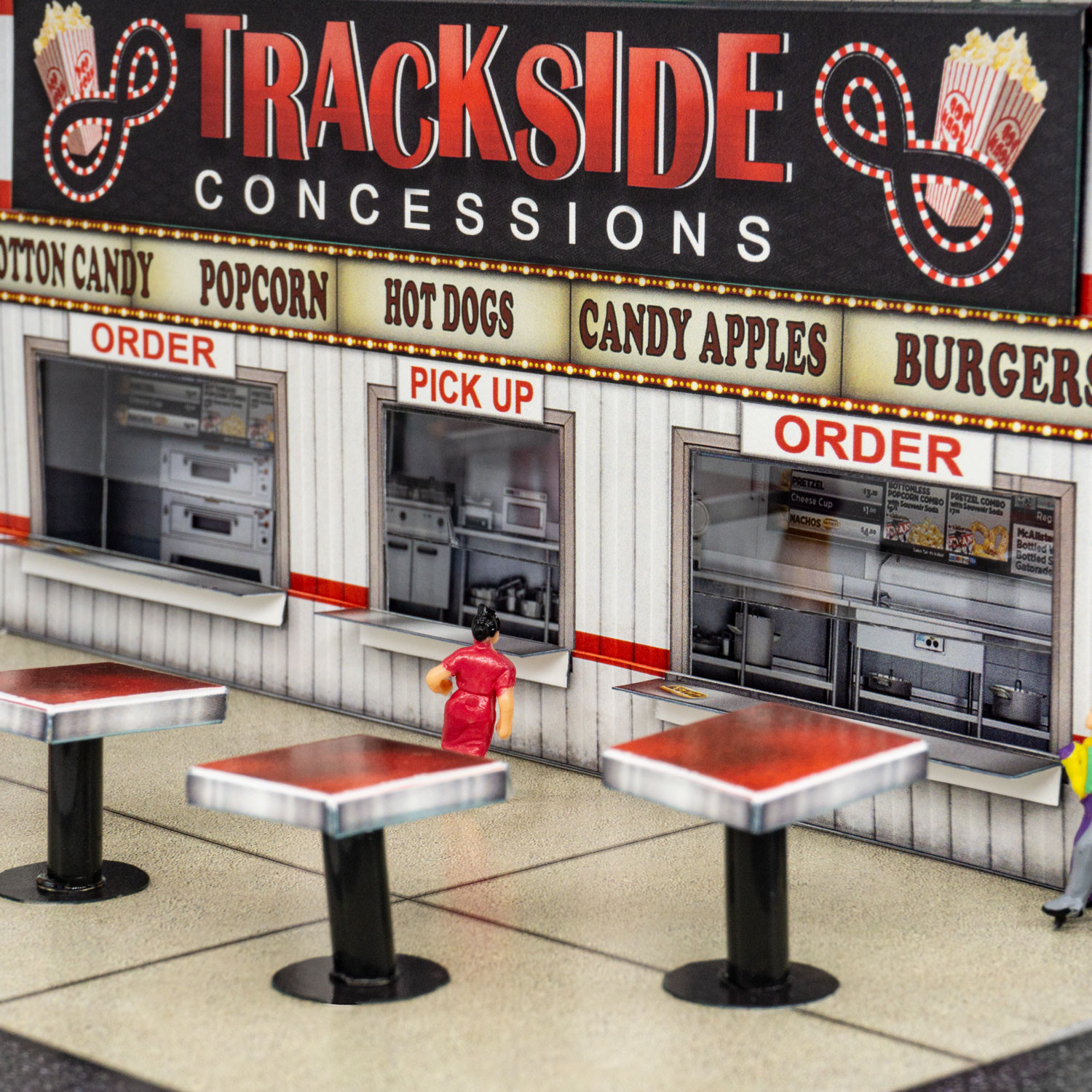 BK 6460 1:64 Scale Trackside Diner Photo Real Scale Building Kit