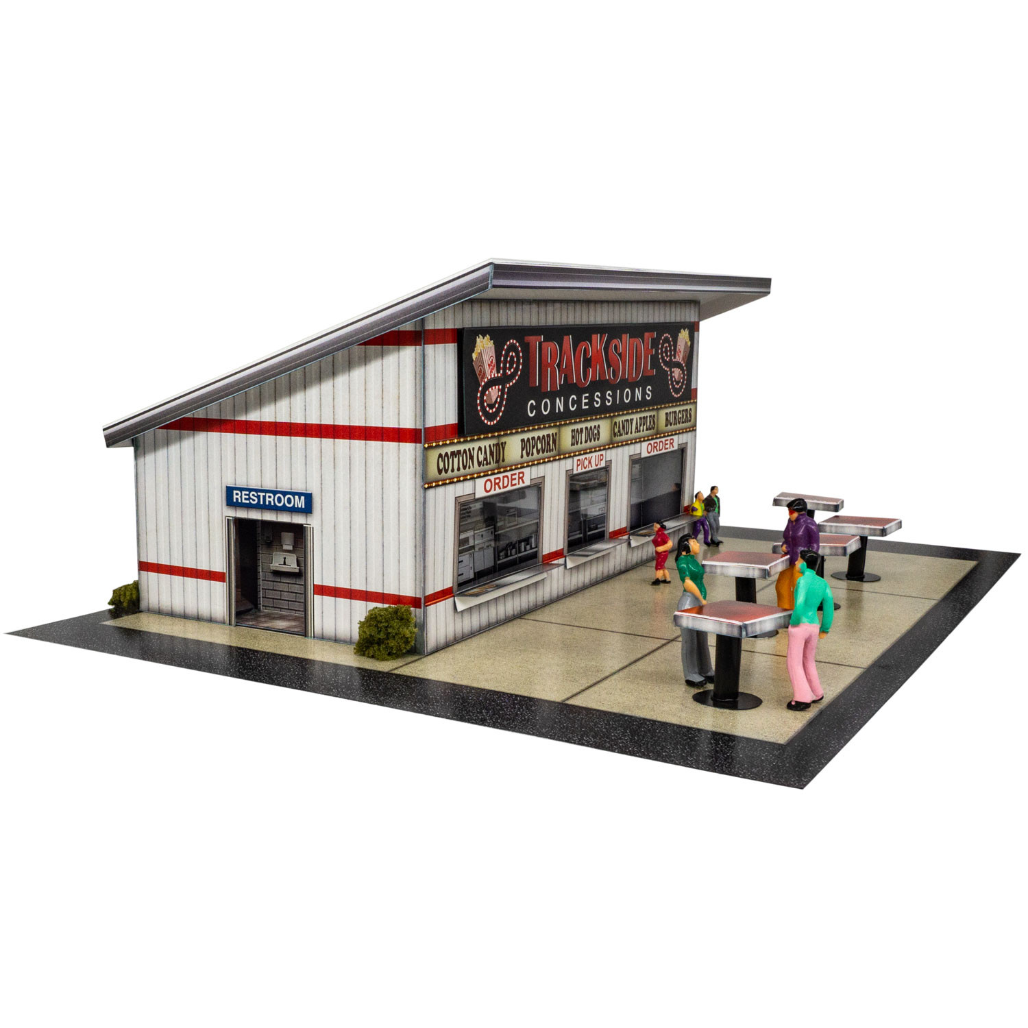 BK 6460 1:64 Scale Trackside Diner Photo Real Scale Building Kit