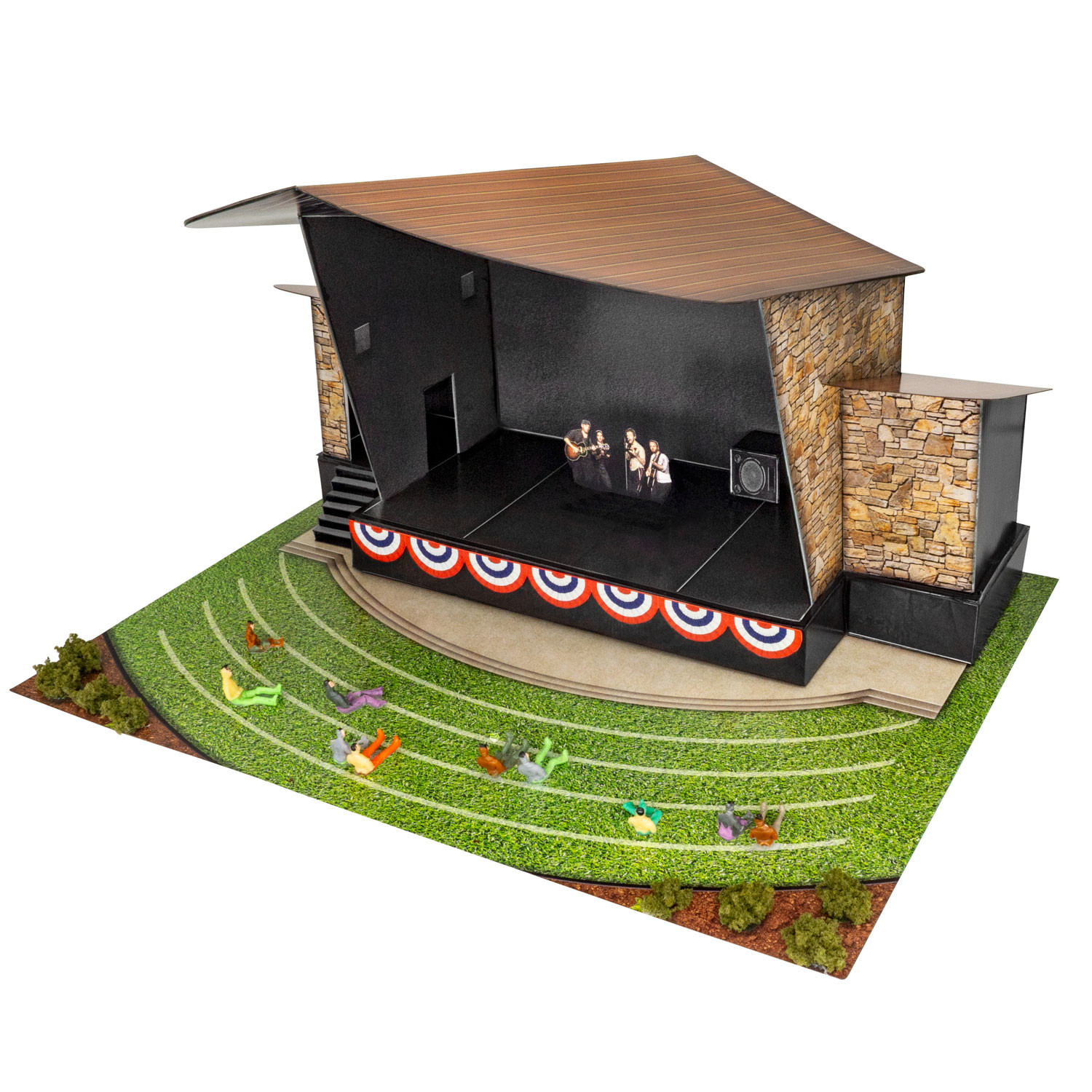 BK 6464 1:64 Scale "Outdoor Stage" Photo Real Scale Building Kit