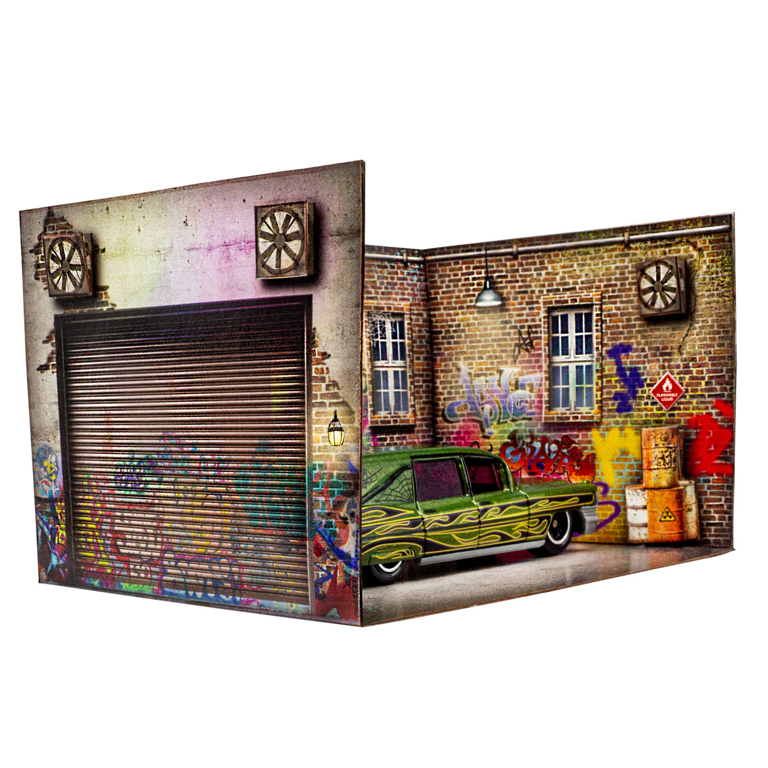 BK 2511 1:25 Scale Spray Mural Garage