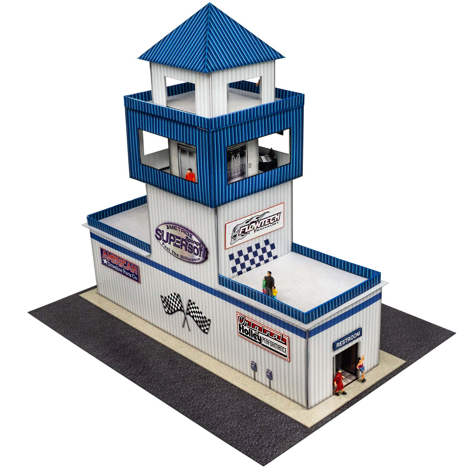 BK 6461 1:64 Scale "Track Tower" Photo Real Scale Building Kit