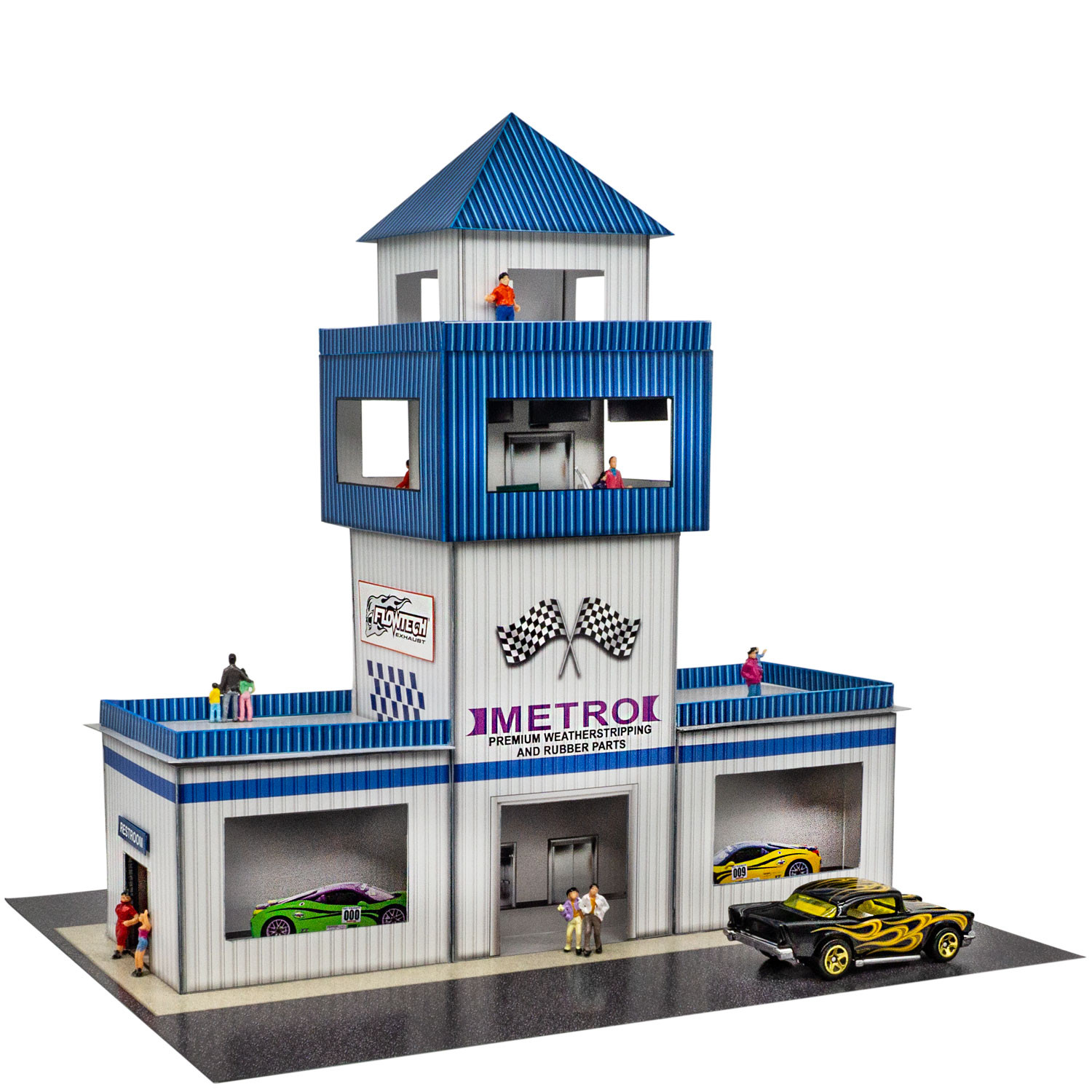 BK 6461 1:64 Scale Track Tower Photo Real Scale Building Kit