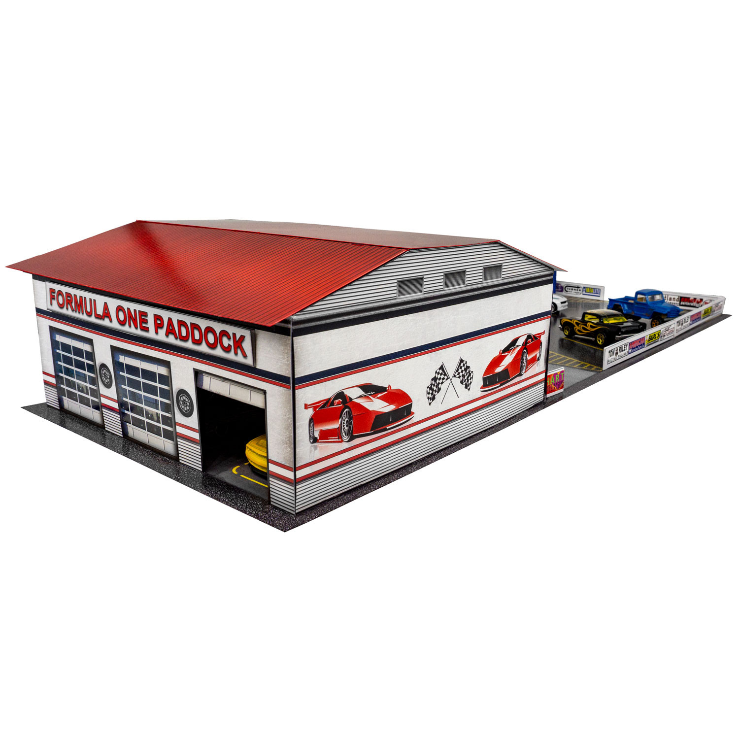 BK 6473 Auto Racing Paddock for Building Kits by Innovative Hobby