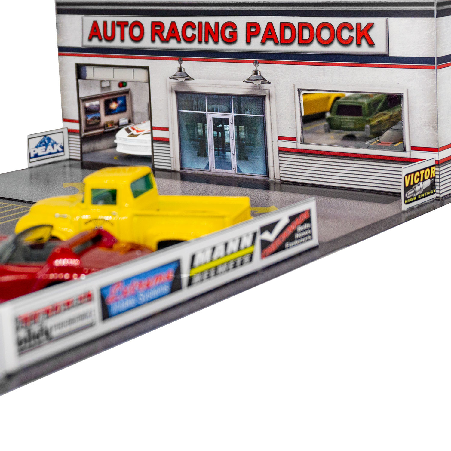 BK 6473 Auto Racing Paddock for Building Kits by Innovative Hobby