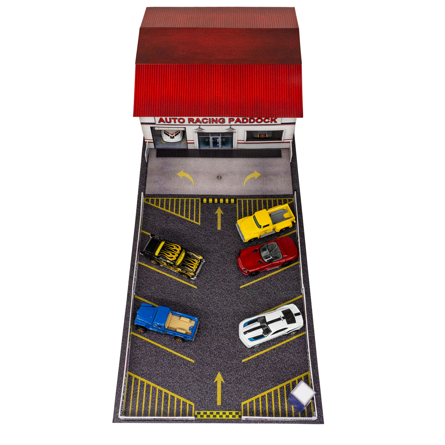 BK 6473 Auto Racing Paddock for Building Kits by Innovative Hobby