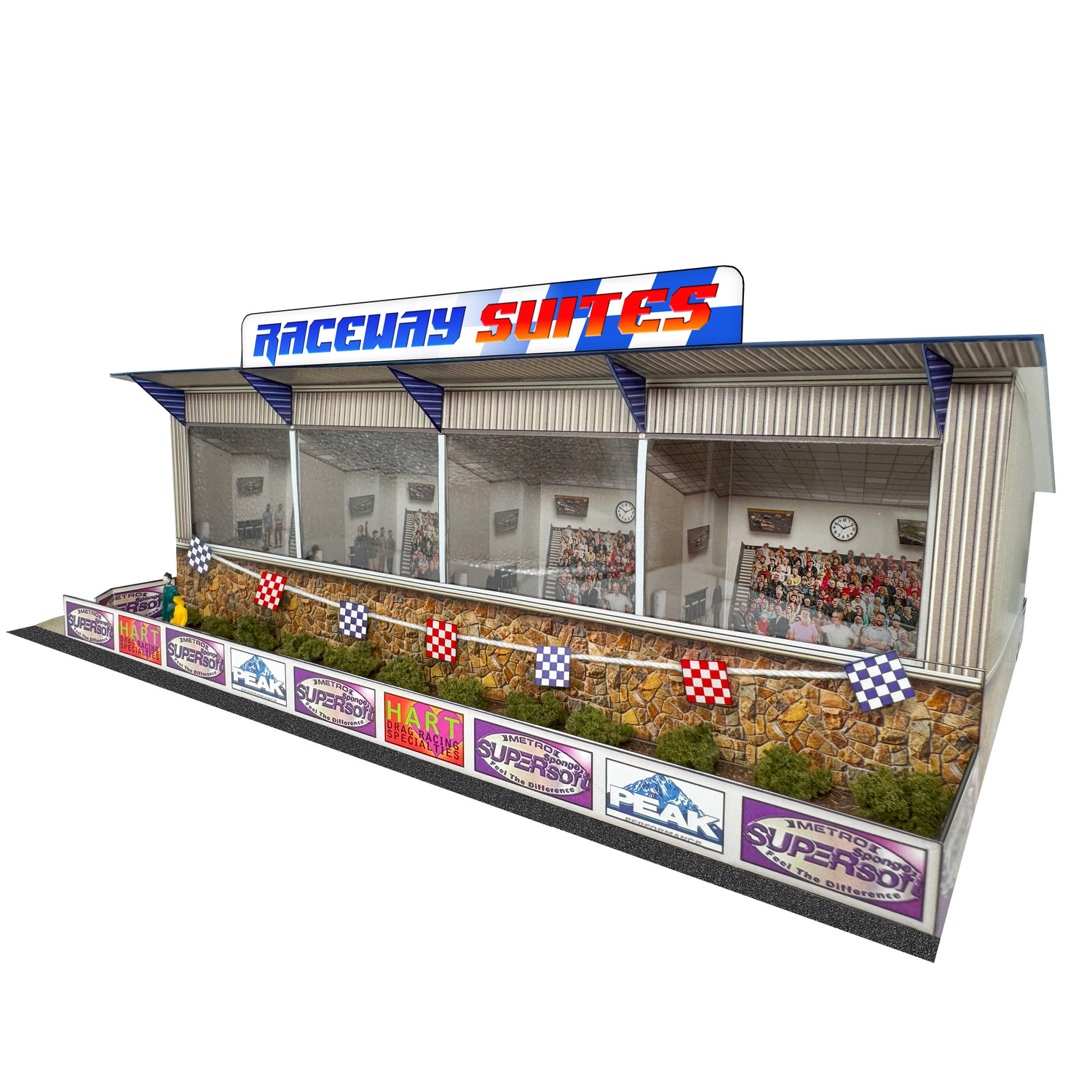 BK 6477 1/64 Slot Car HO Raceway Suites Photo Real Fits Aurora AFX race tracks
