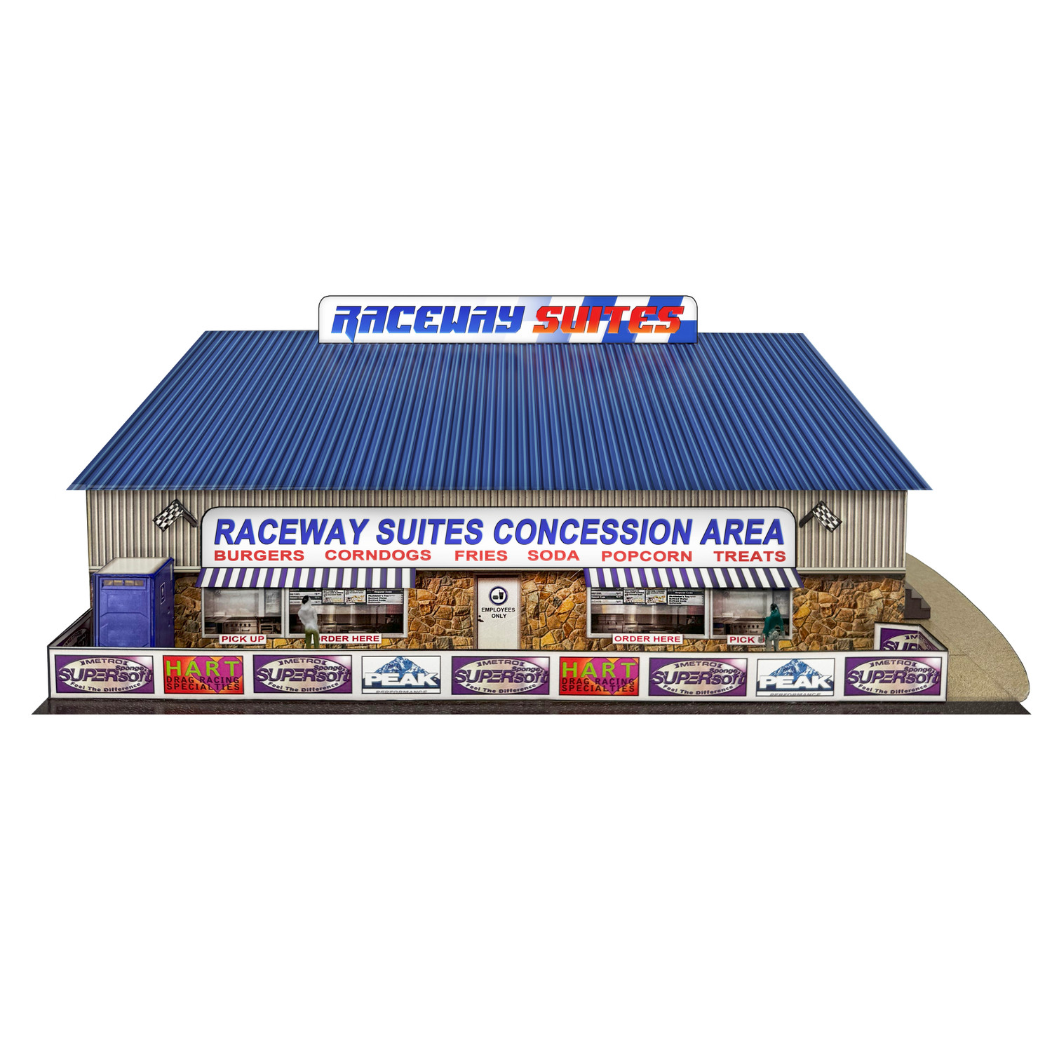 BK 6477 1/64 Slot Car HO Raceway Suites Photo Real Fits Aurora AFX