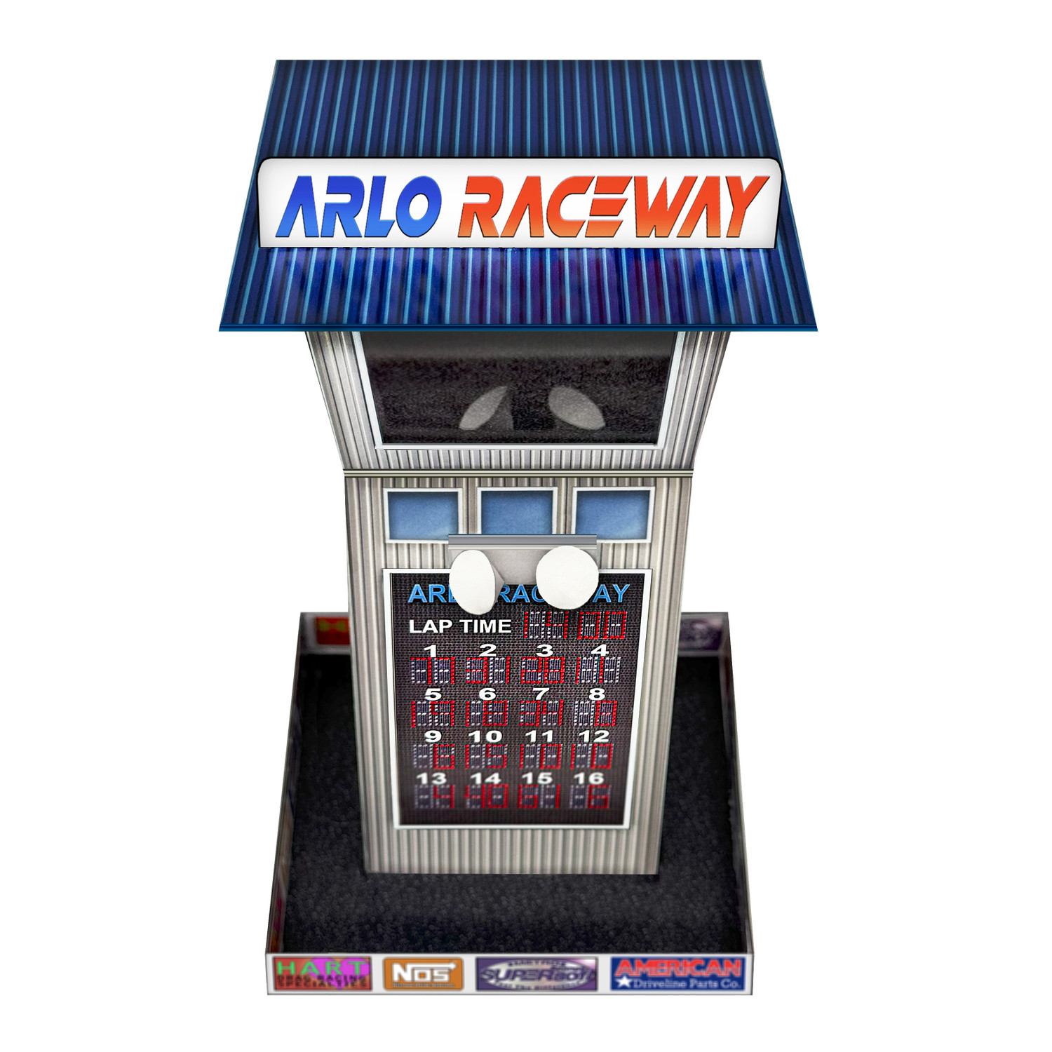 BK 6478 1:64 Scale Arlo Raceway Tower Photo Real Scale Building Kit